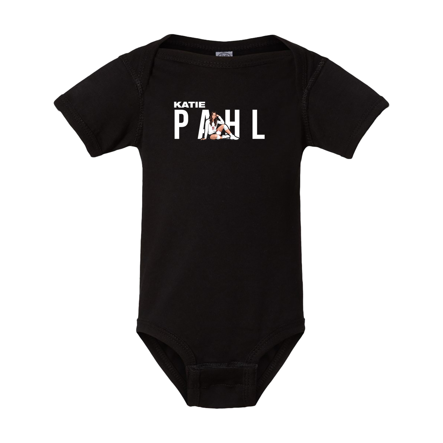 Baby Onesie — Player Name in Black