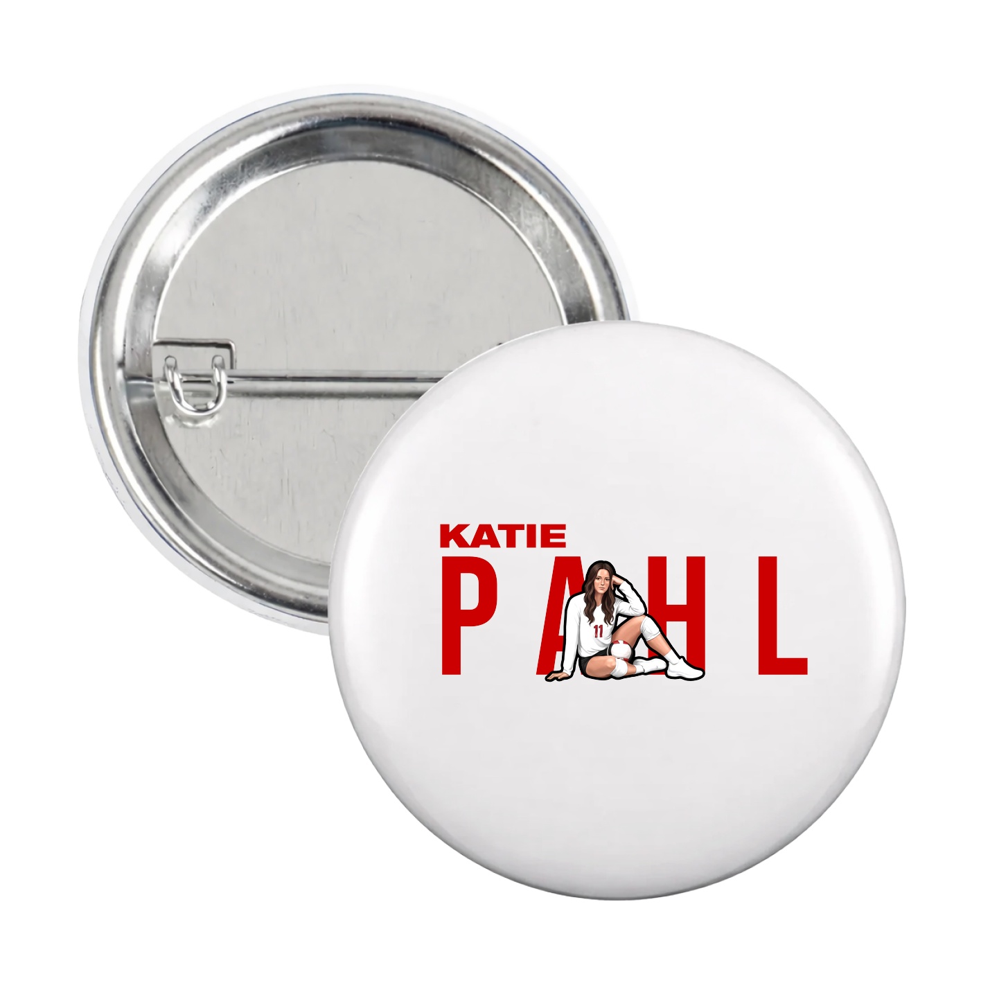 Game Day Button — Player Name in White