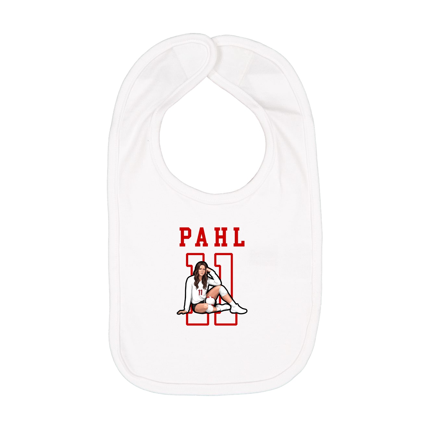 Infant Bib — Shirsey in White