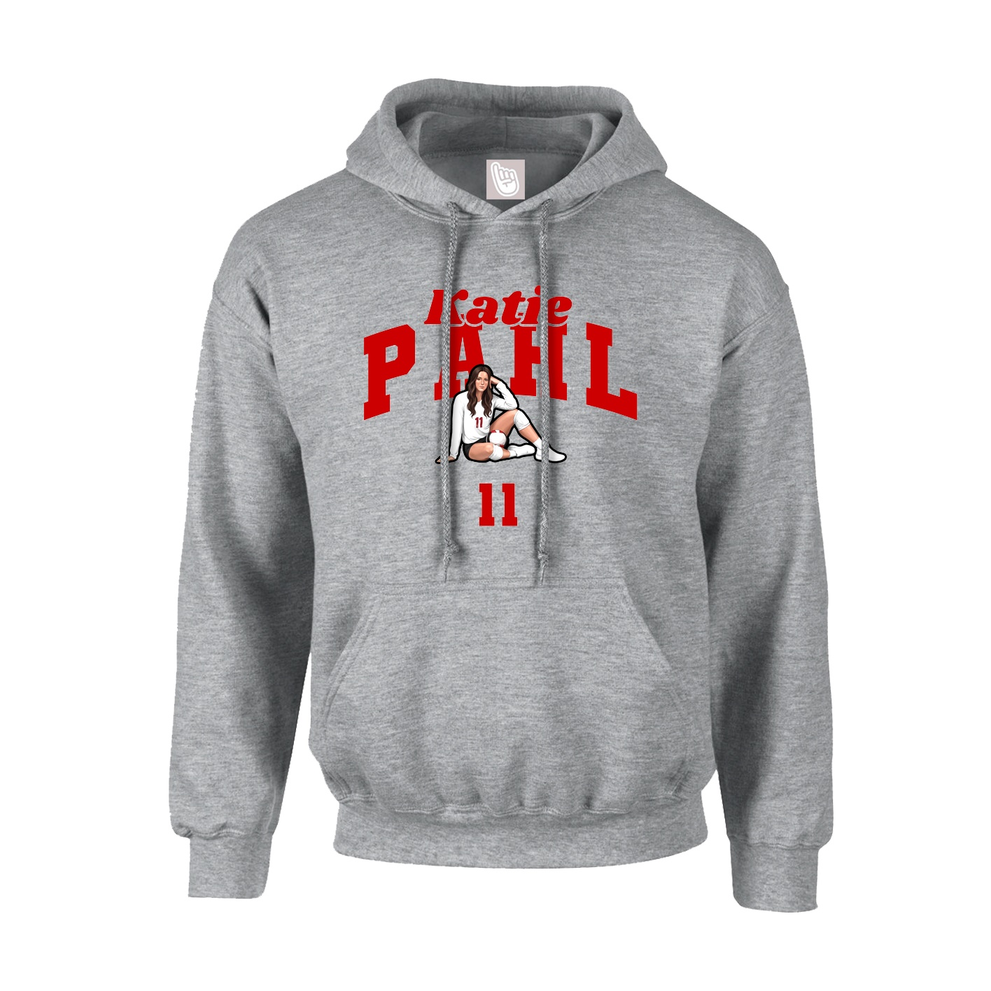 Hoodie — Signature Arch in Grey