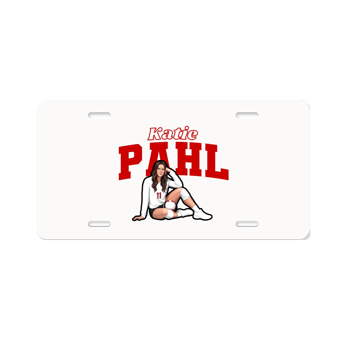 License Plate — Name Arch in Classic