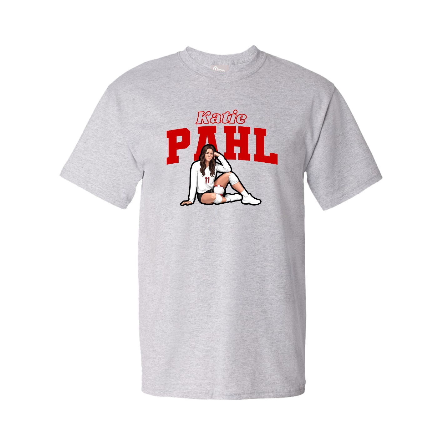 Youth Tee — Name Arch in Grey