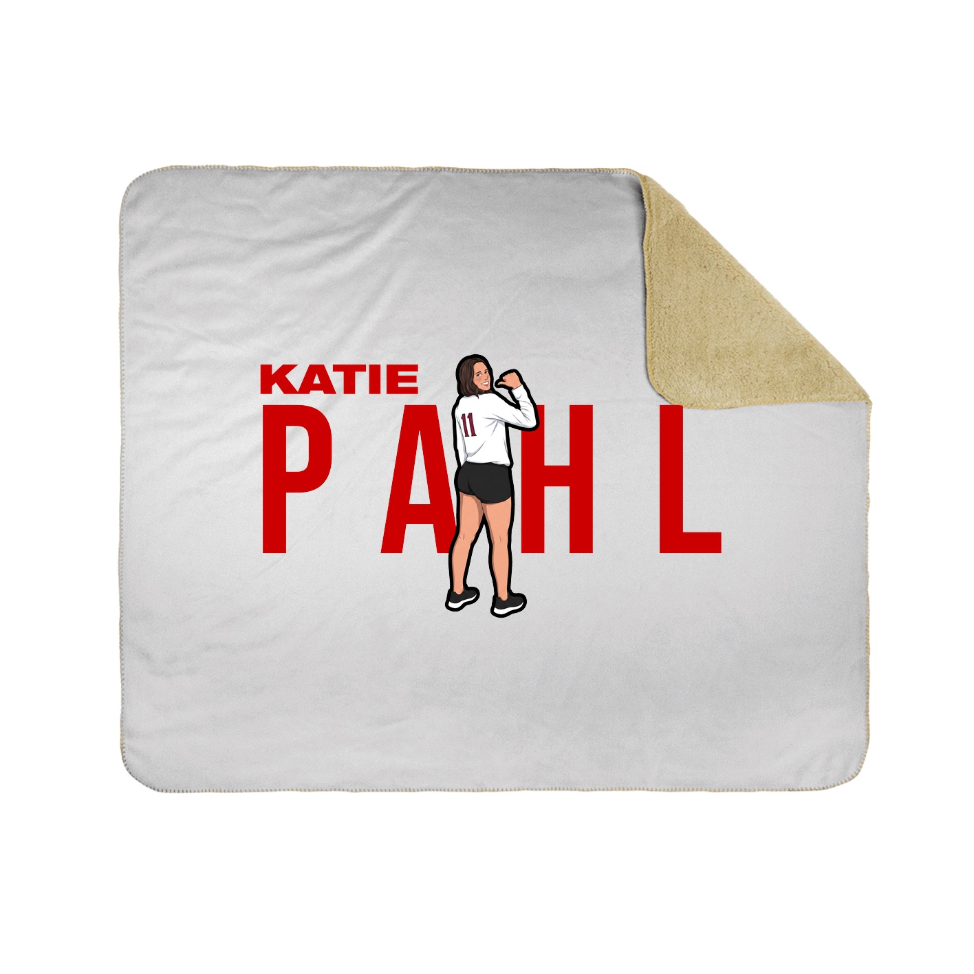 Throw Blanket — Player Name in White