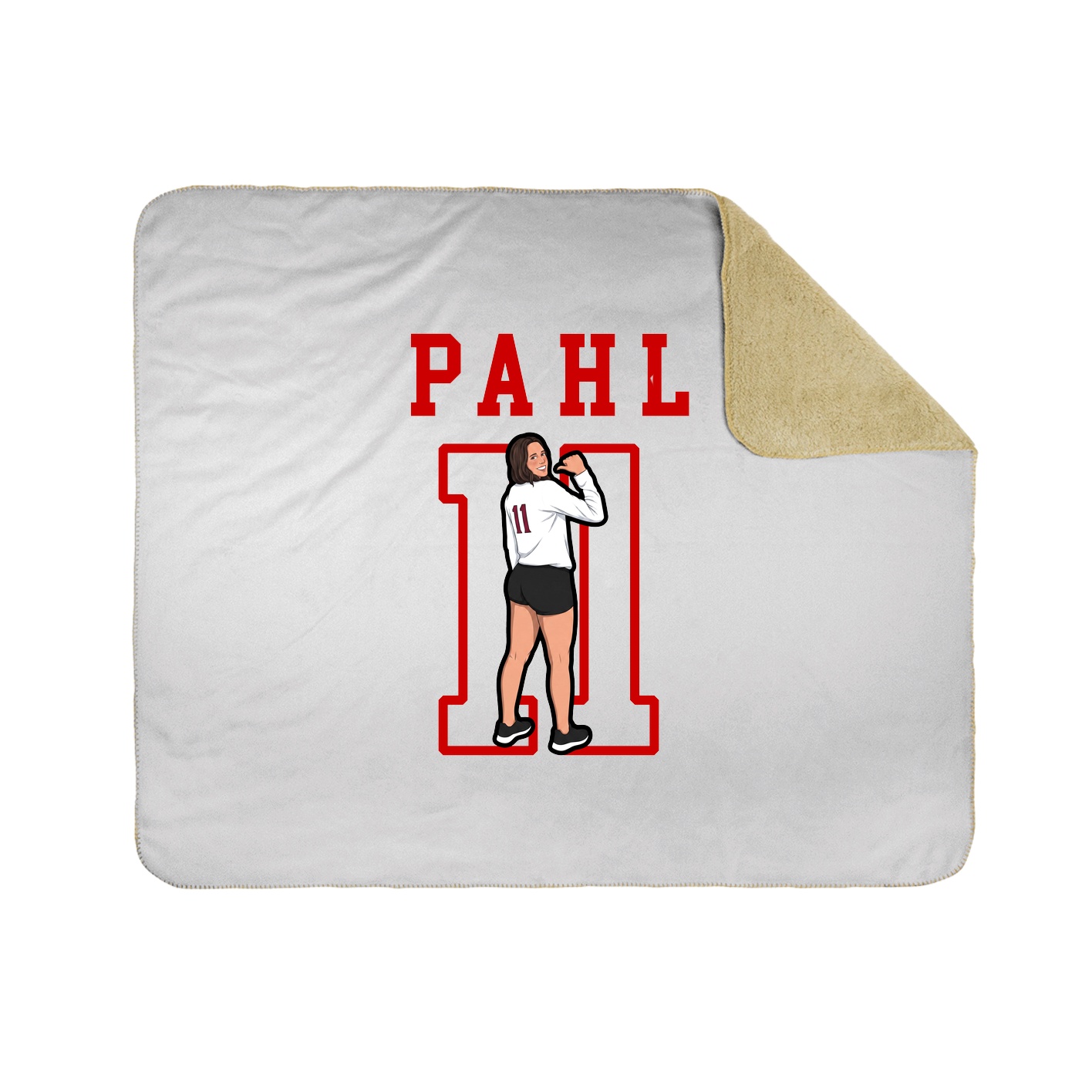 Throw Blanket — Shirsey in White