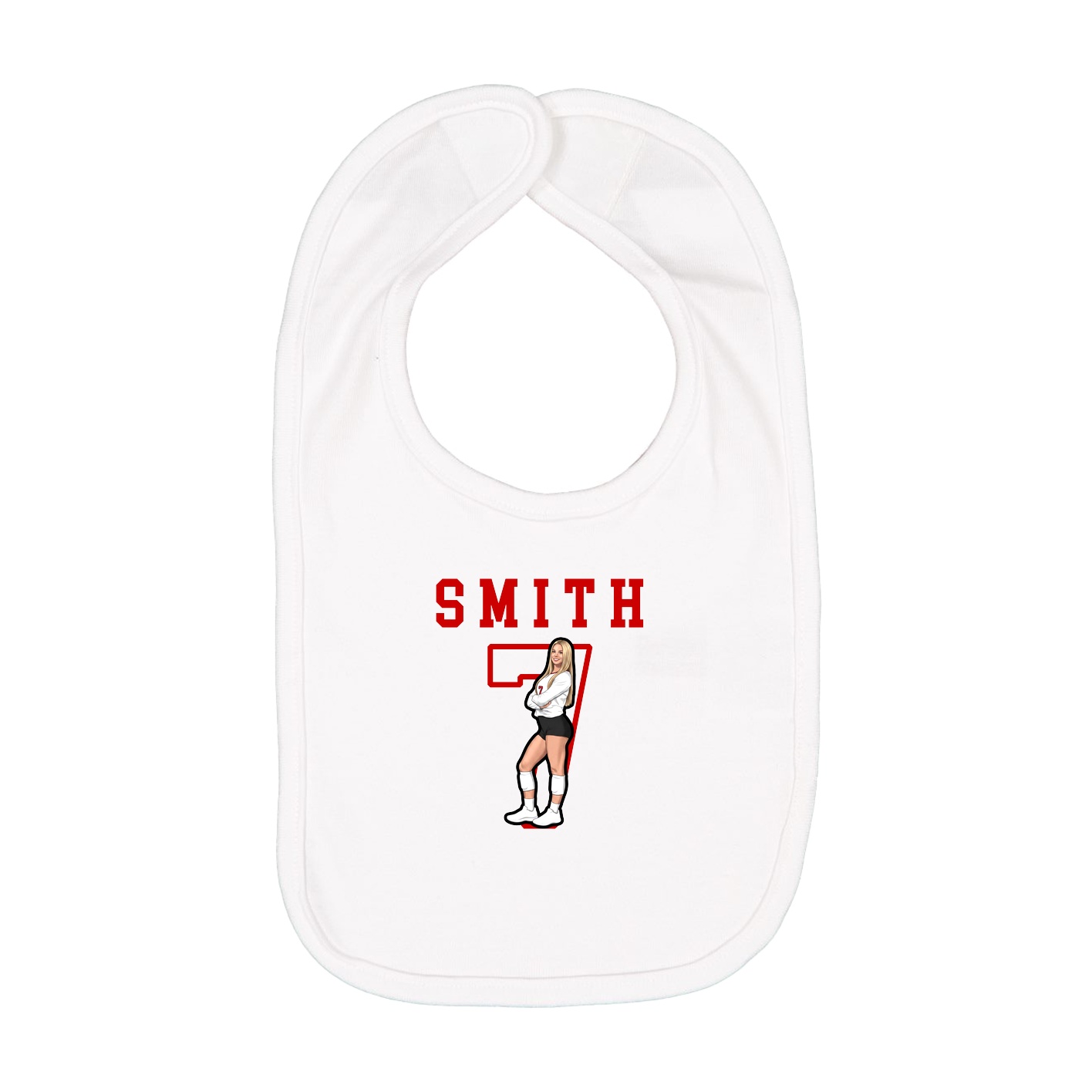 Infant Bib — Shirsey in White