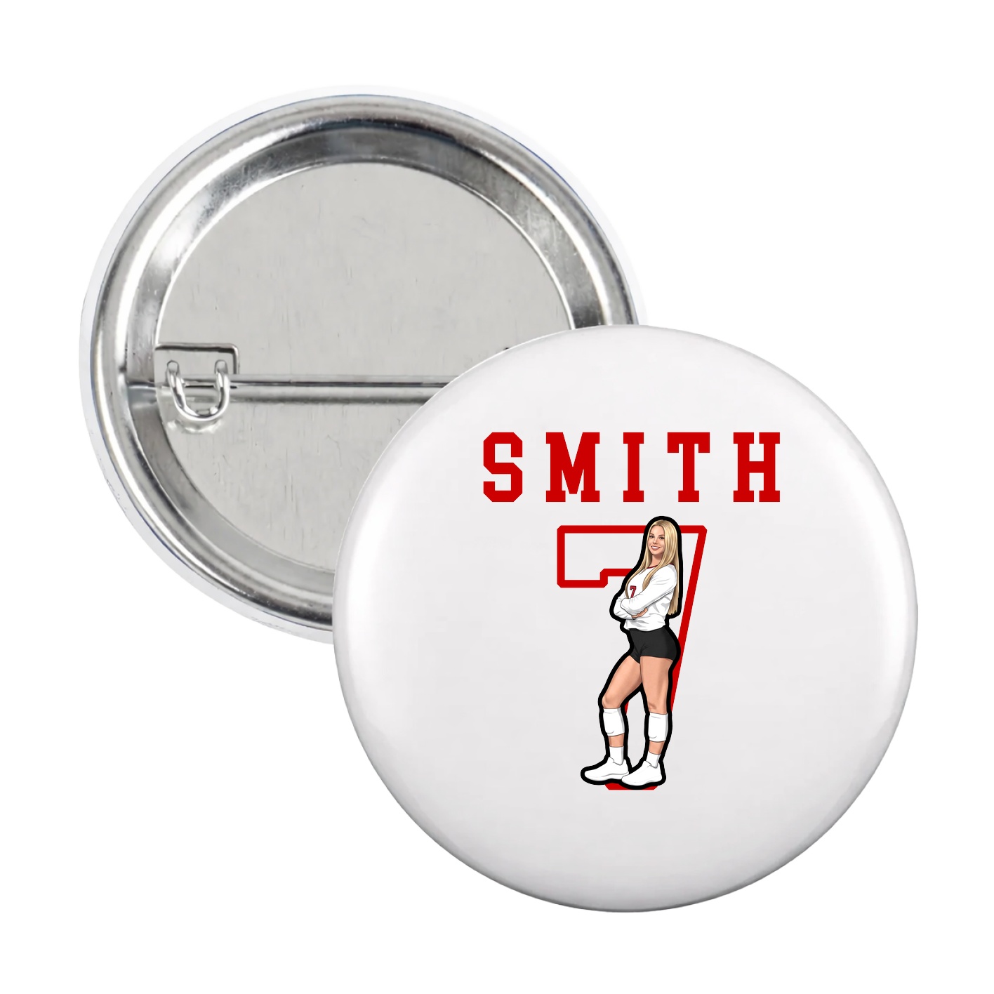 Game Day Button — Shirsey in White