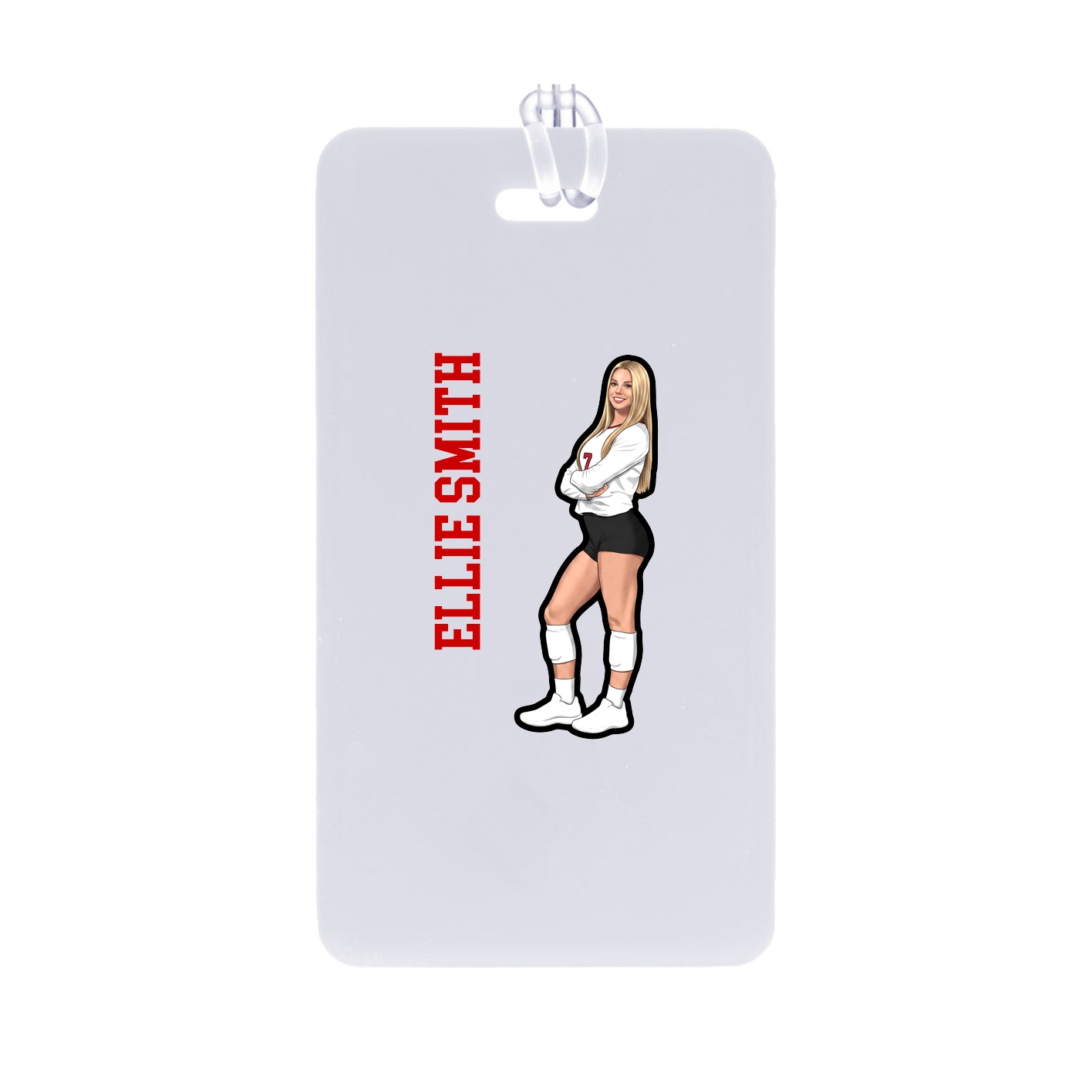 Bag Tag — Name Vertical in Classic