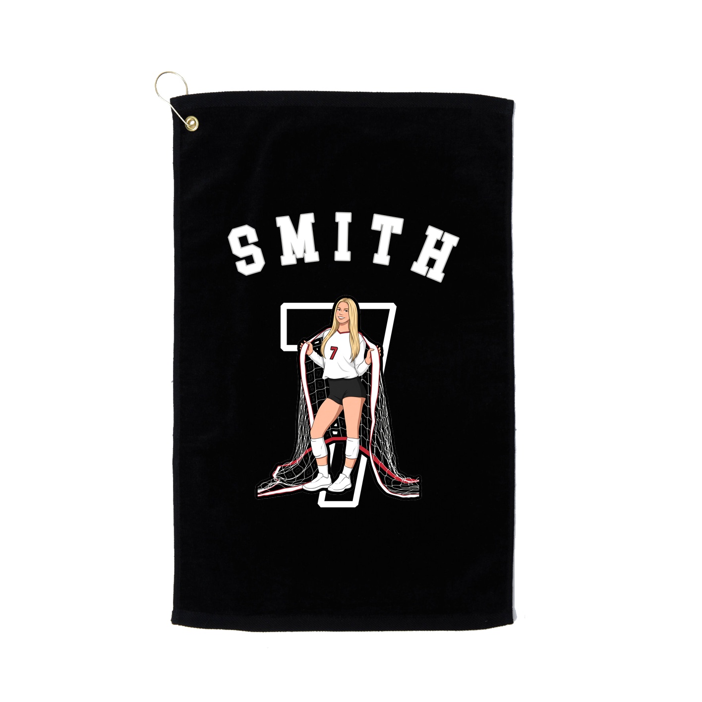 Golf Towel — Shirsey Arch in Black