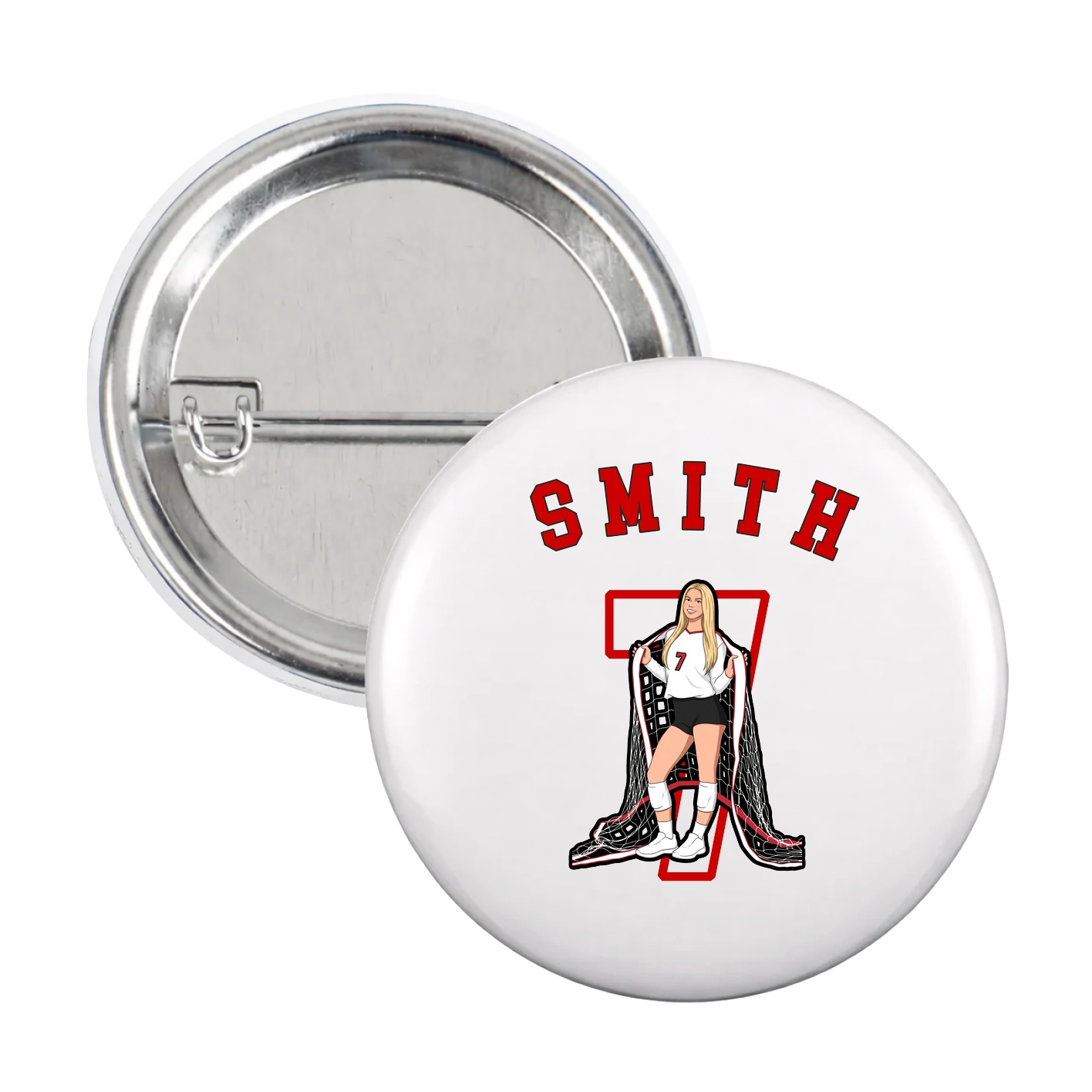 Game Day Button — Shirsey Arch in White