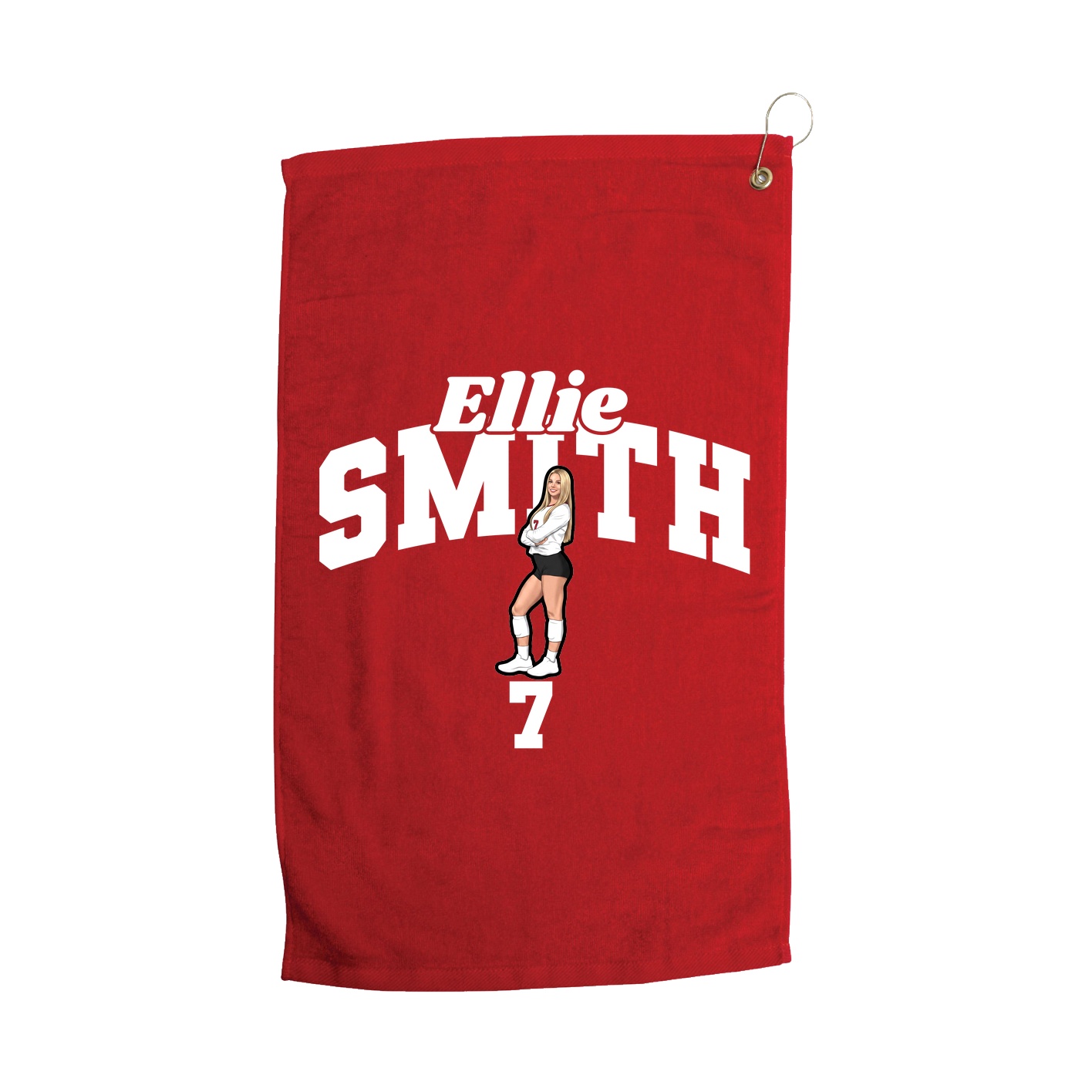 Golf Towel — Signature Arch in Red