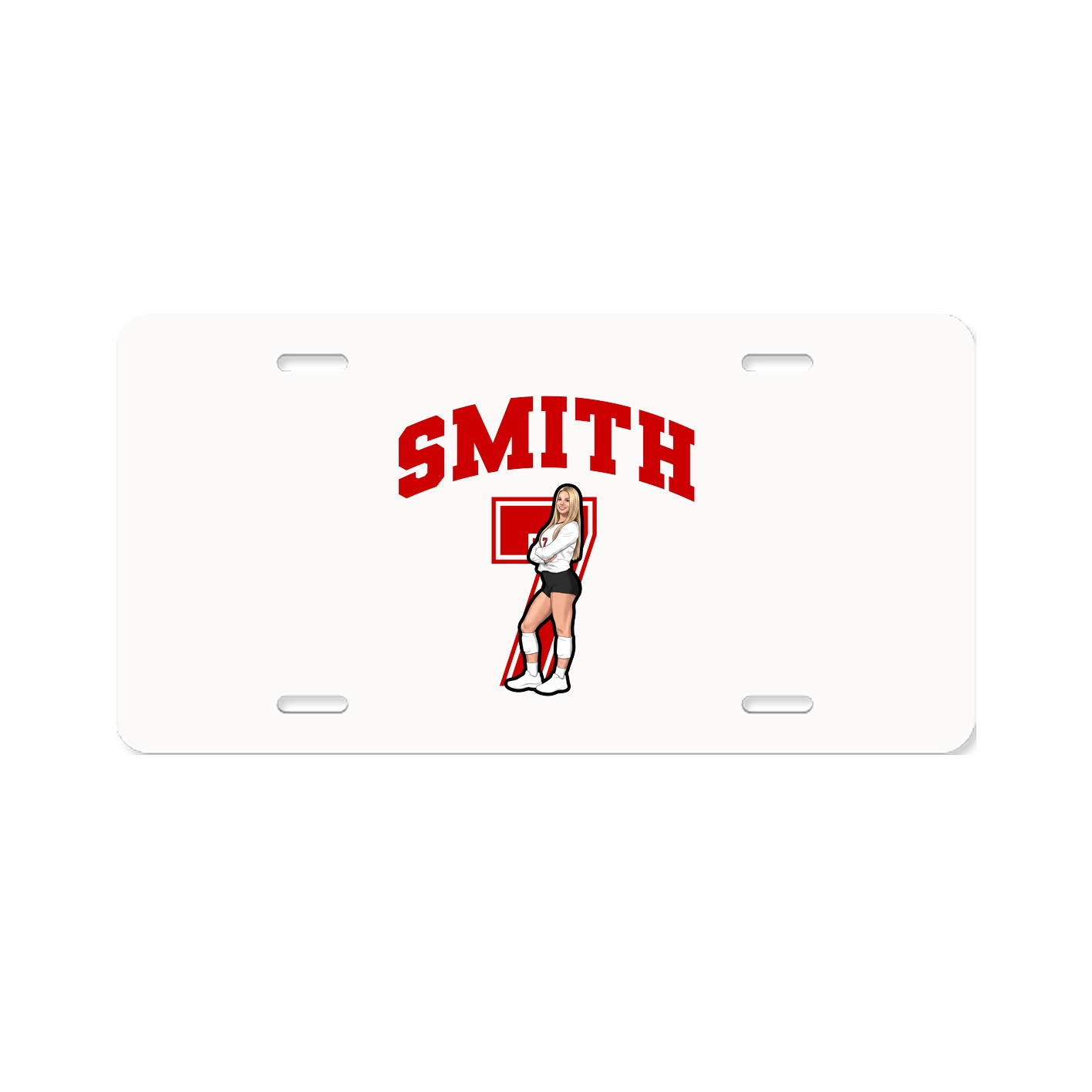 License Plate — Number in Classic