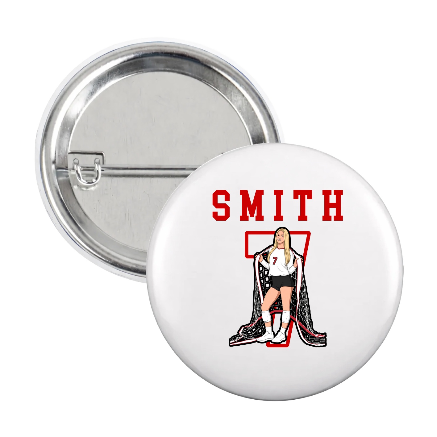 Game Day Button — Shirsey in White