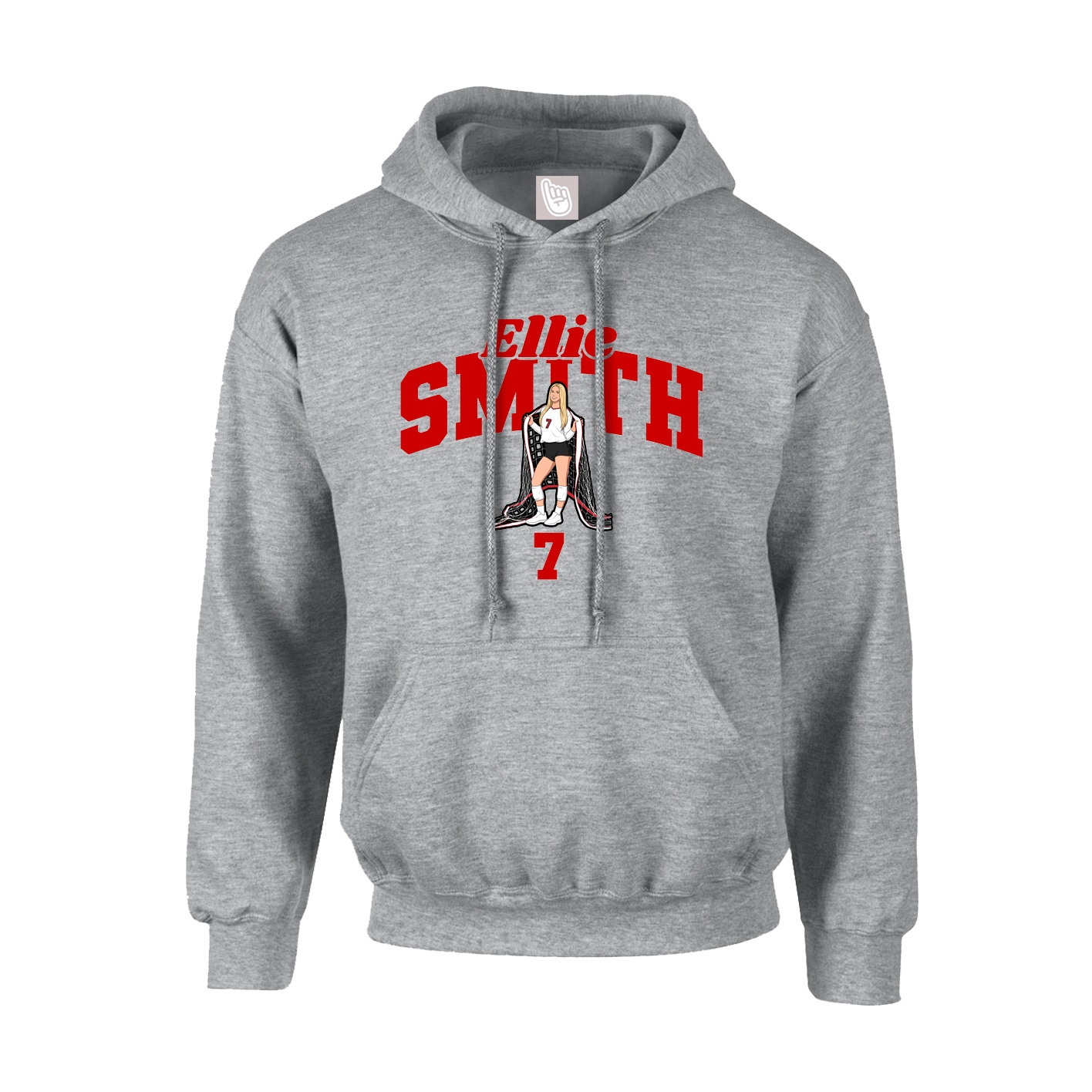 Hoodie — Signature Arch in Grey