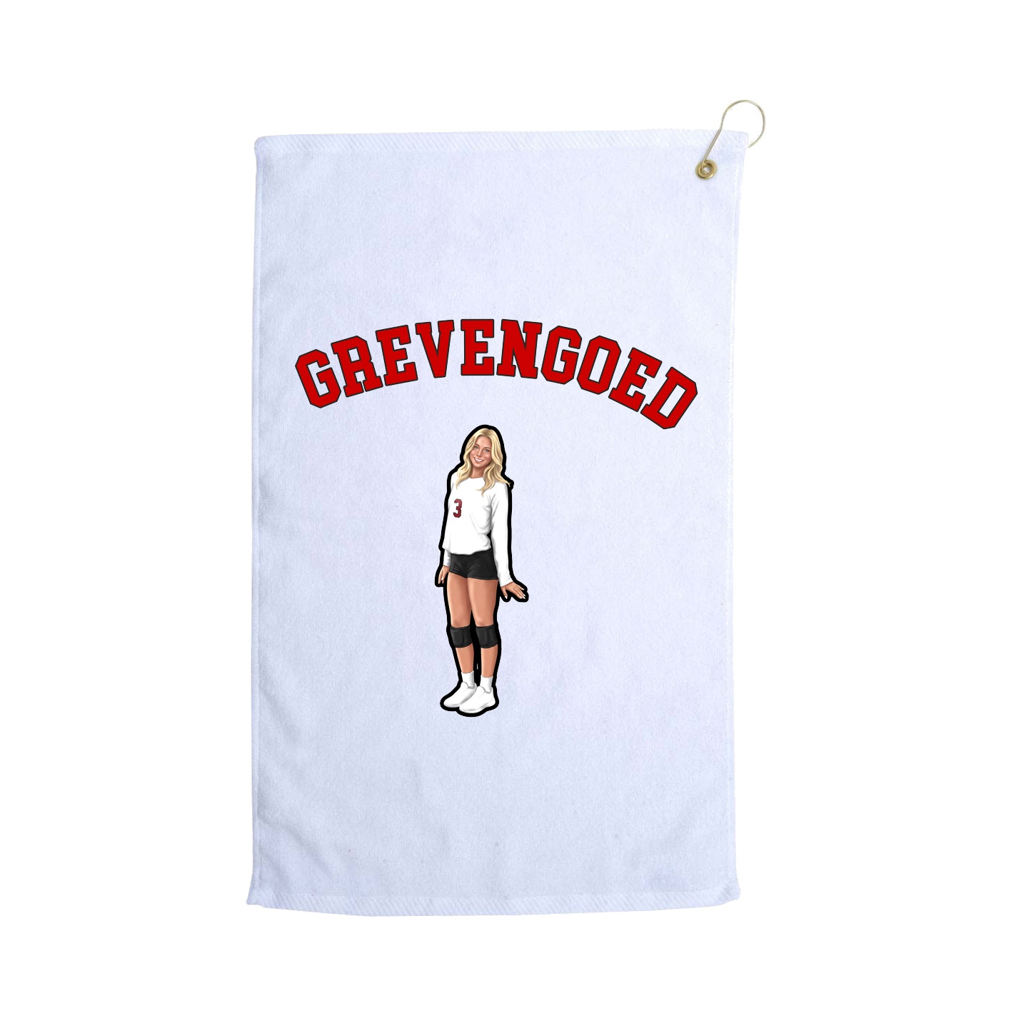 Golf Towel — Shirsey Arch in White