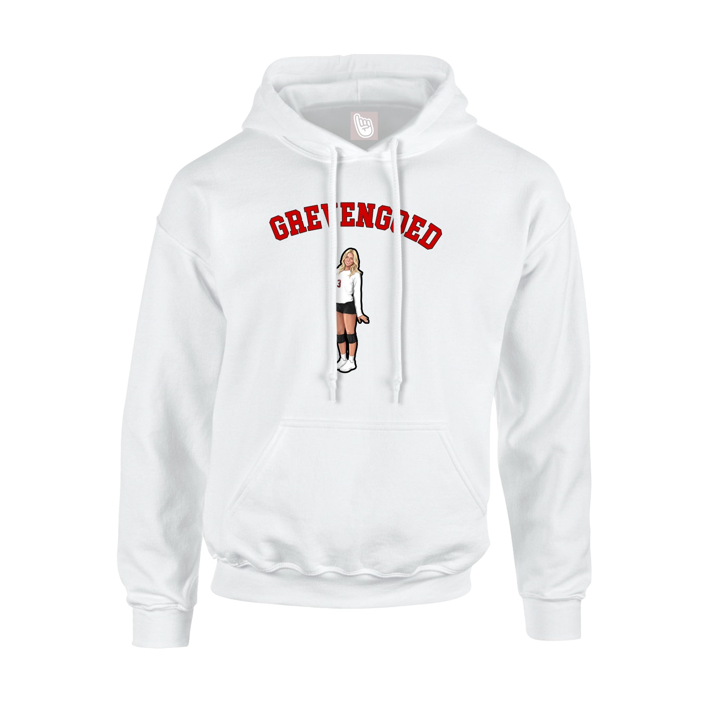 Youth Hoodie — Shirsey Arch in White