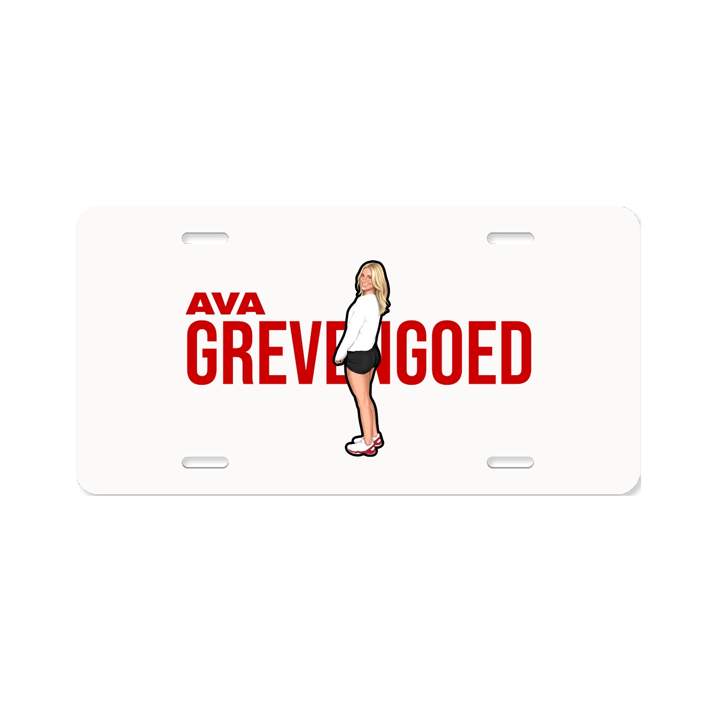 License Plate — Player Name in Classic