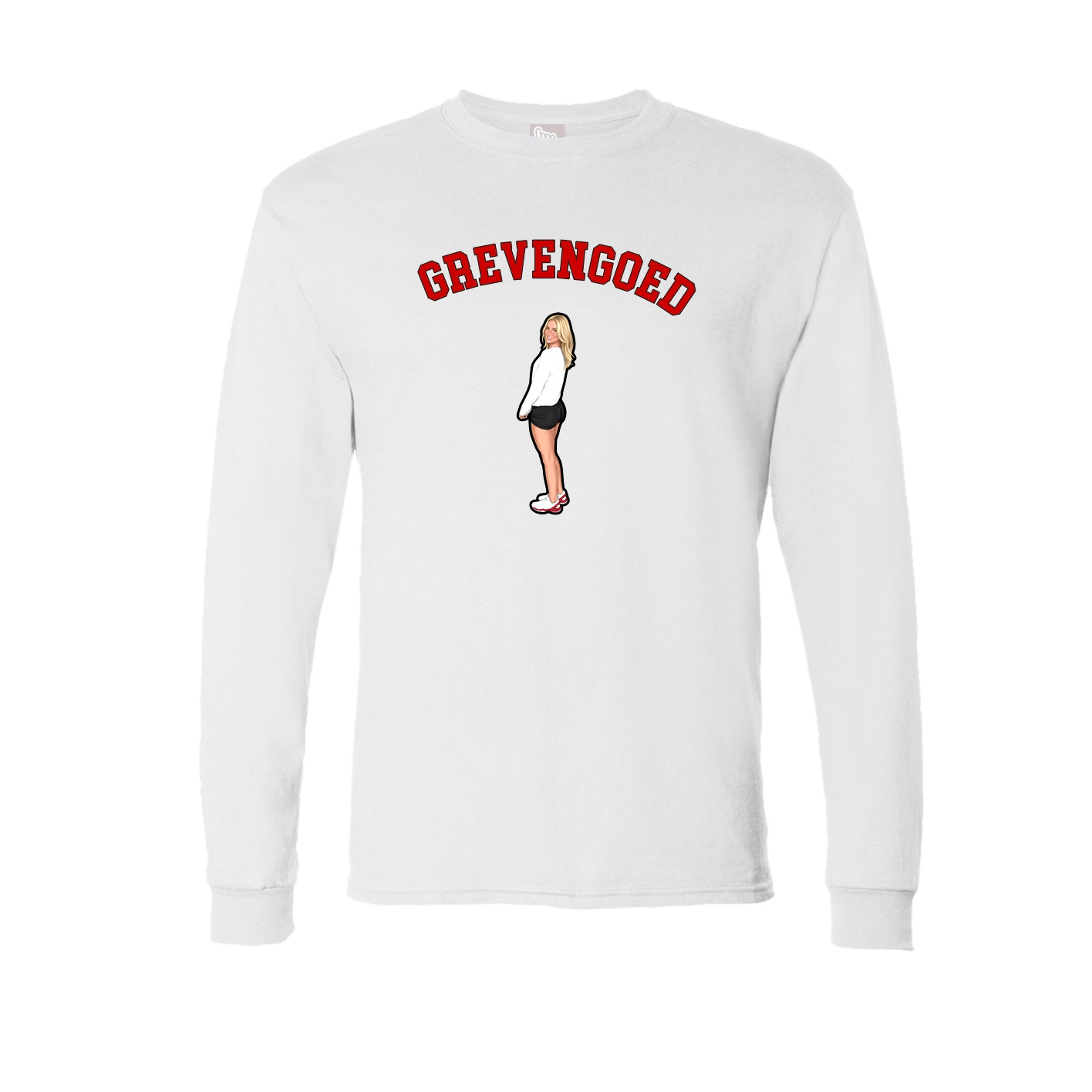 Long Sleeve Tee — Shirsey Arch in White