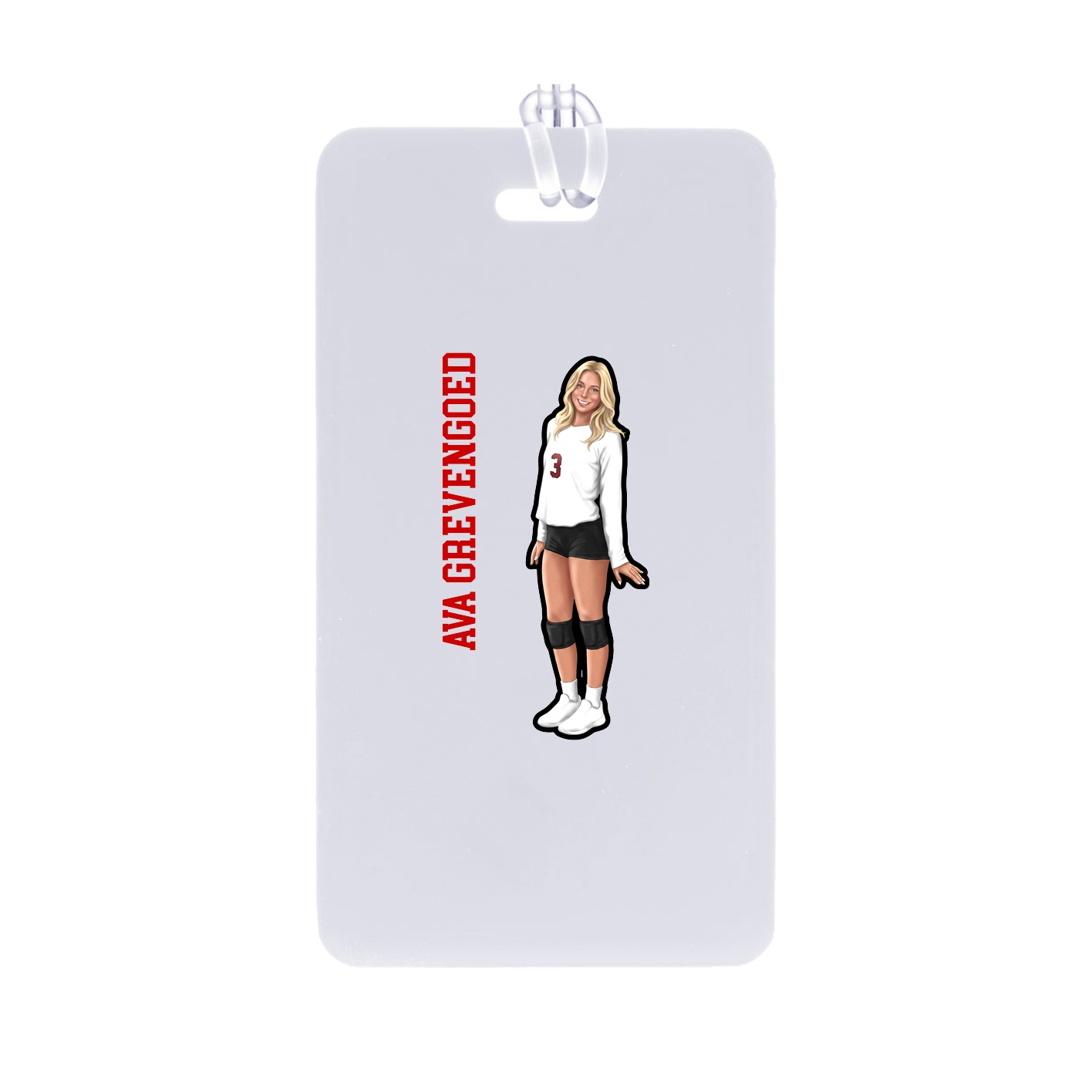 Bag Tag — Name Vertical in Classic