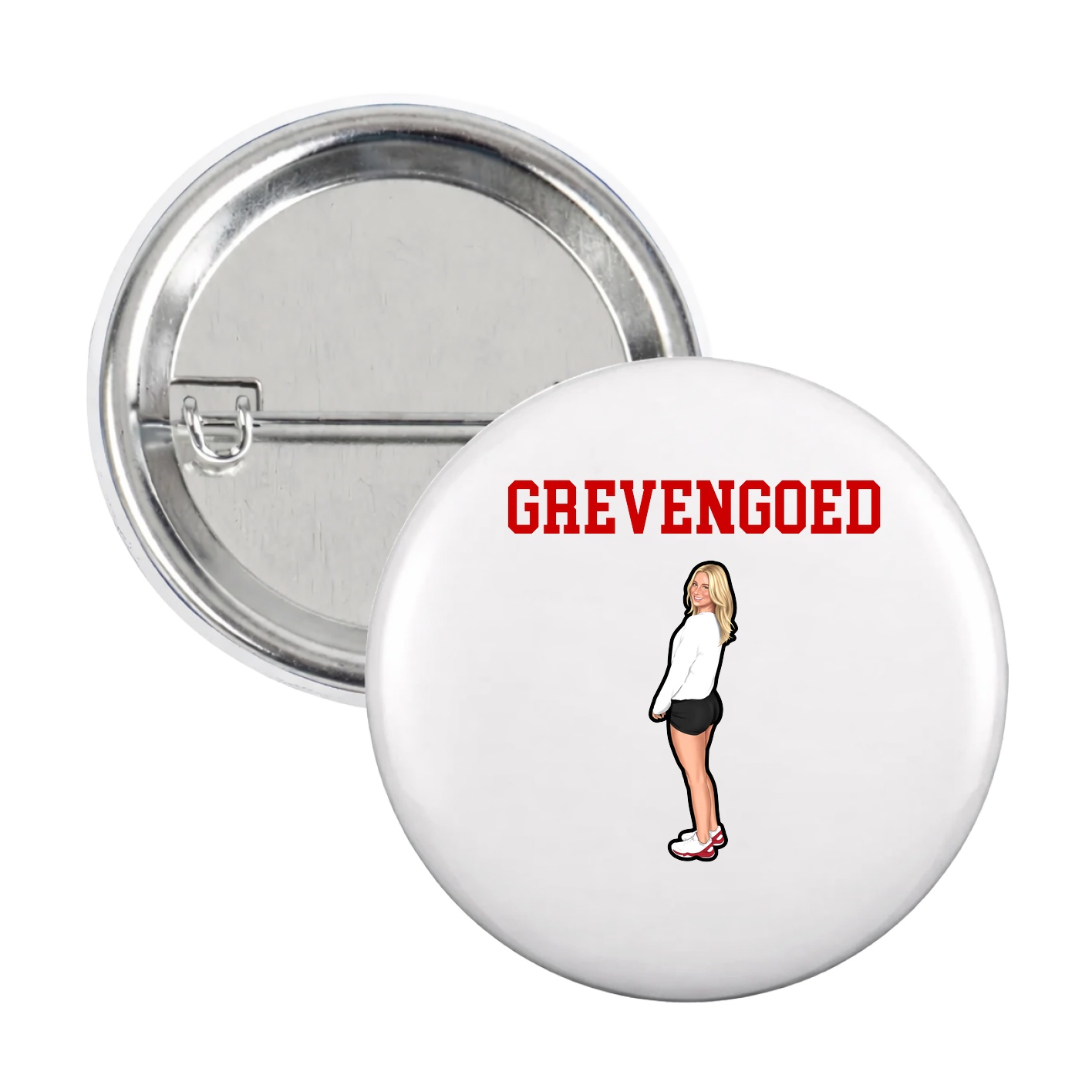 Game Day Button — Shirsey in White