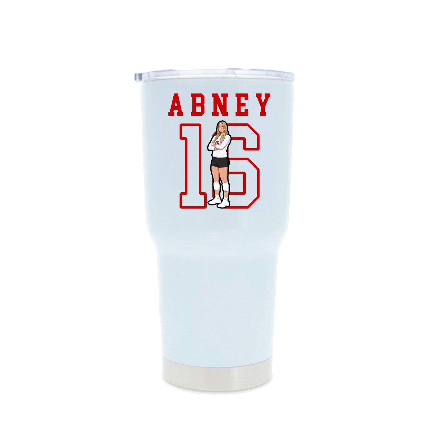 30oz Stainless Steel Tumbler — Shirsey in White