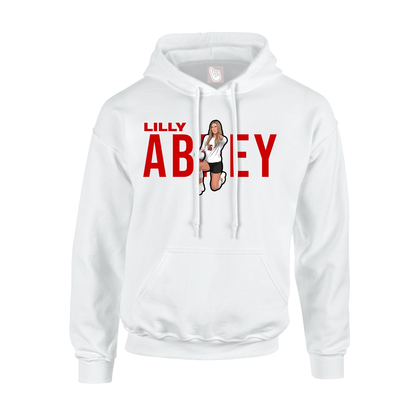 Hoodie — Player Name in White