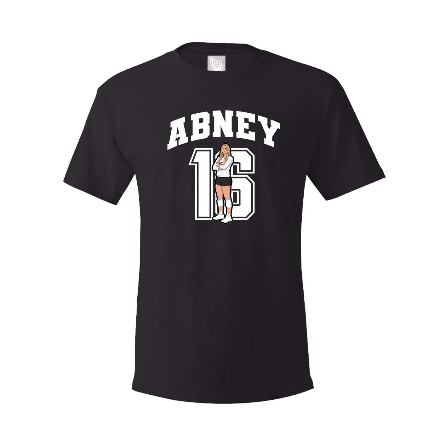 Youth Tee — Number in Black