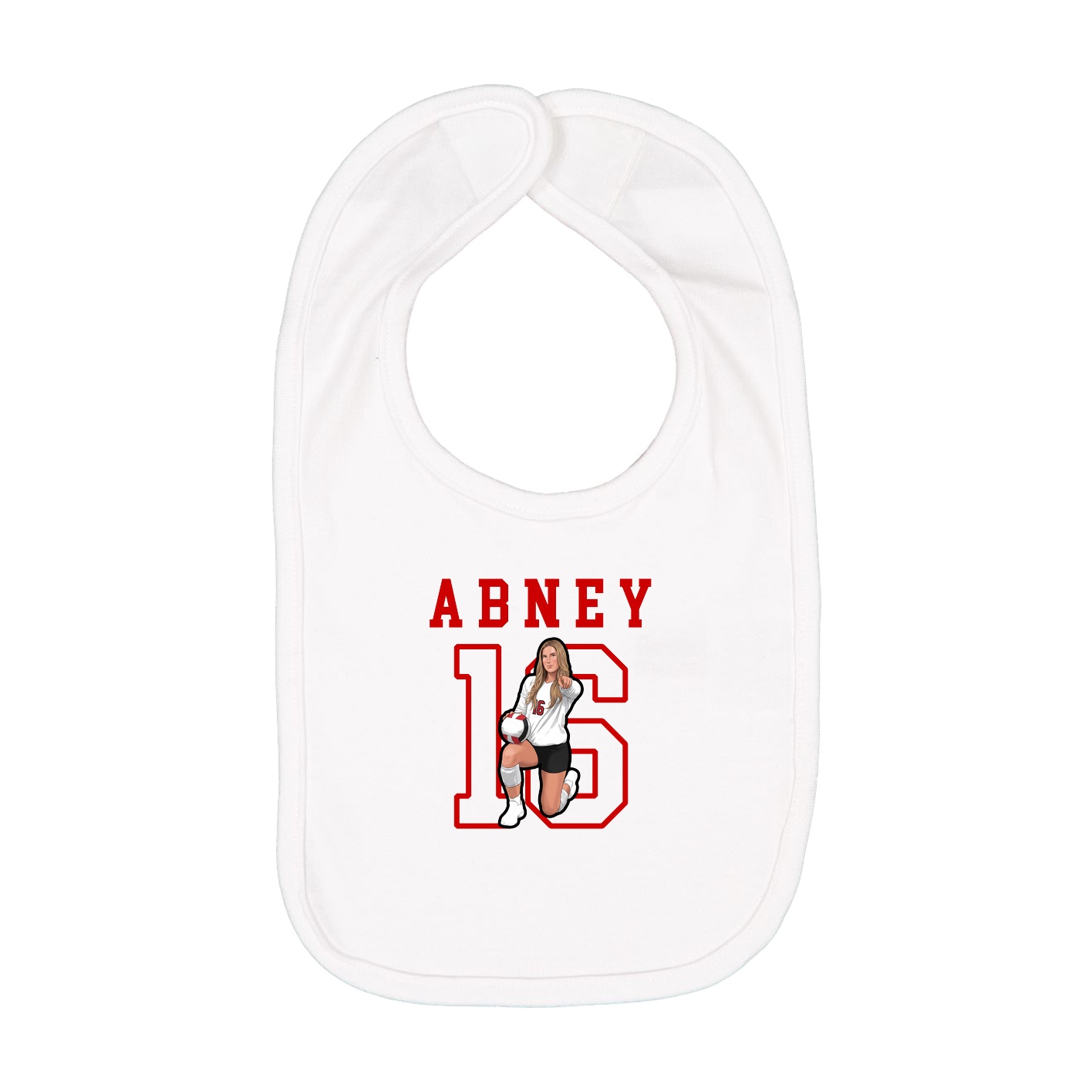 Infant Bib — Shirsey in White