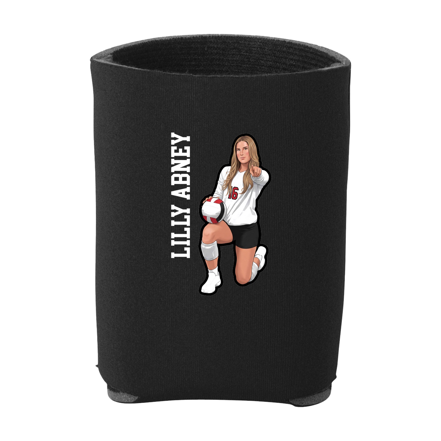 Can Holder — Name Vertical in Black