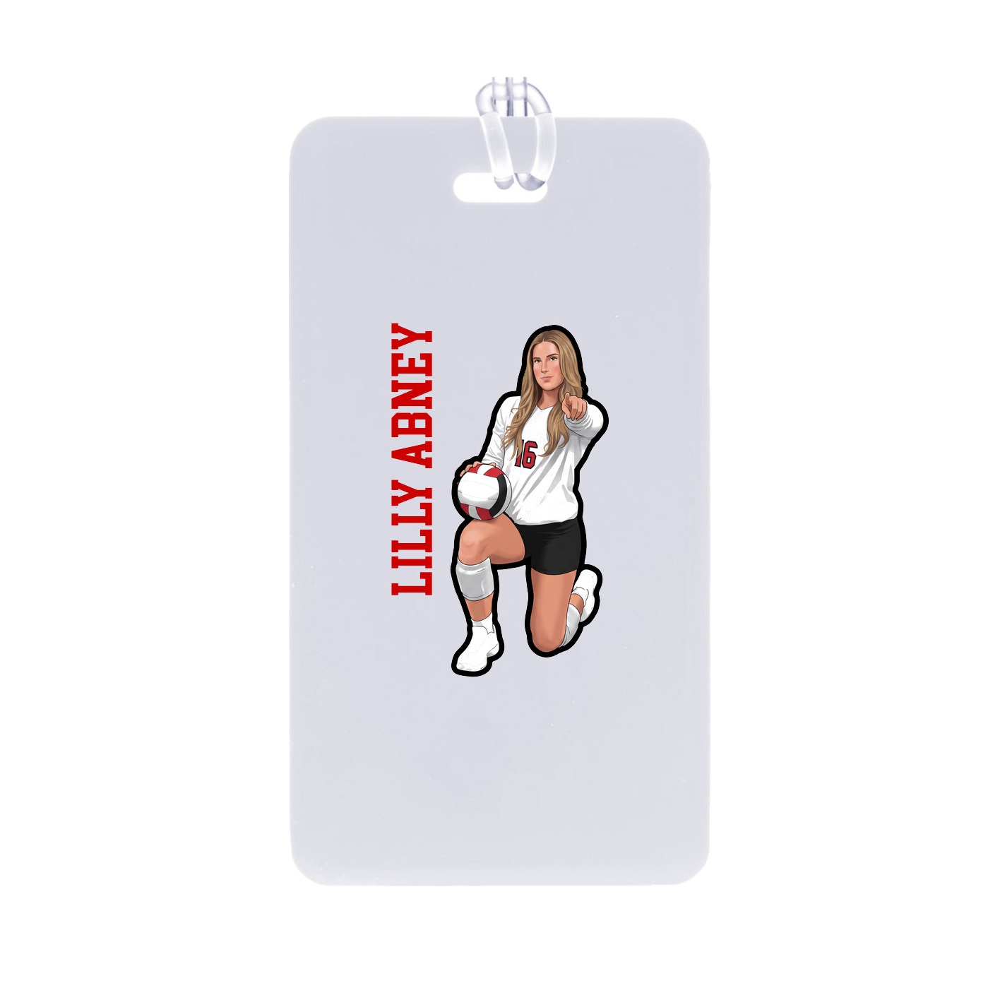Bag Tag — Name Vertical in Classic