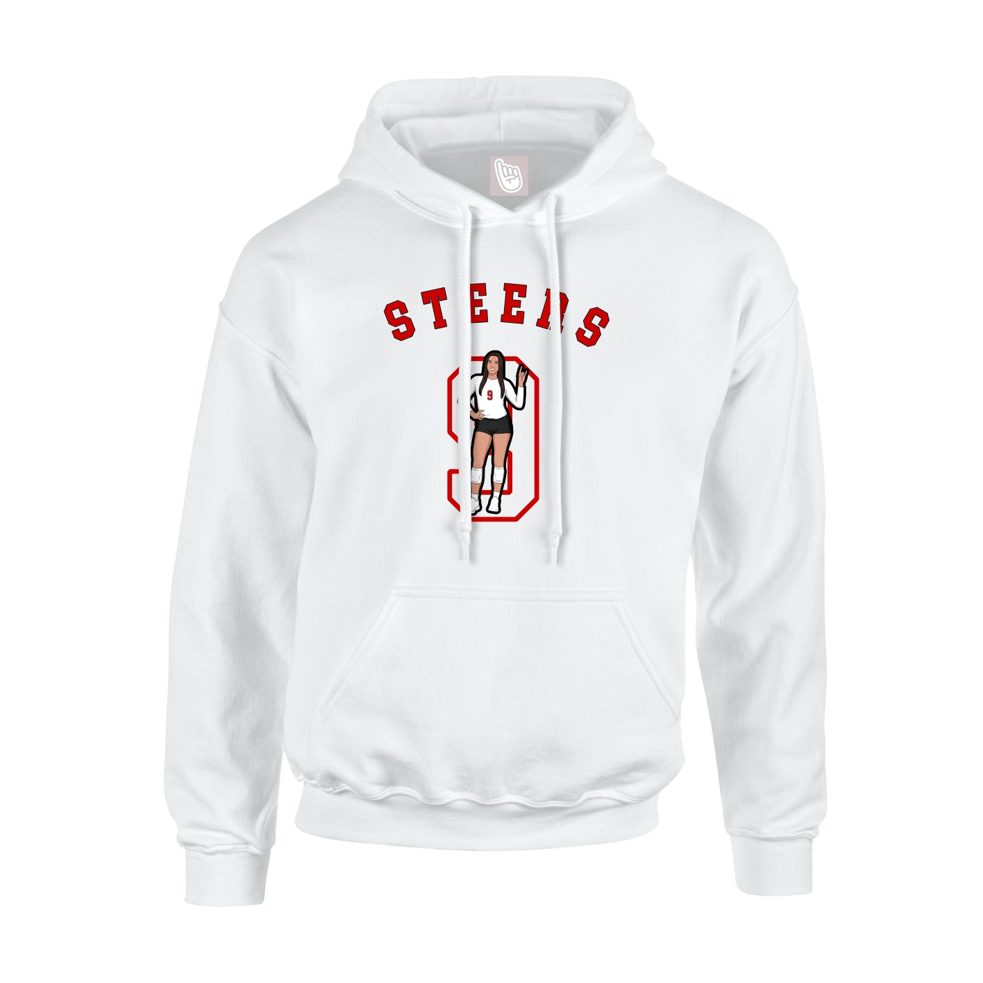 Hoodie — Shirsey Arch in White