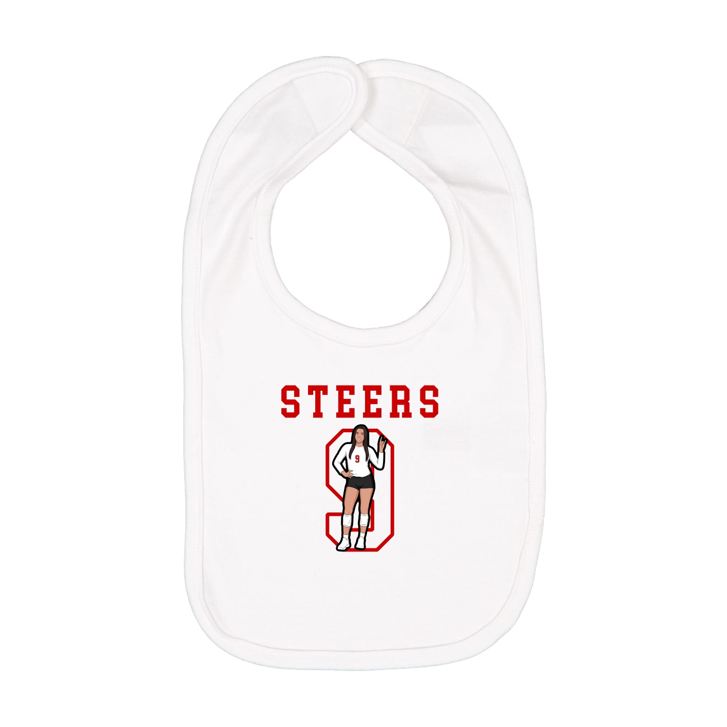 Infant Bib — Shirsey in White