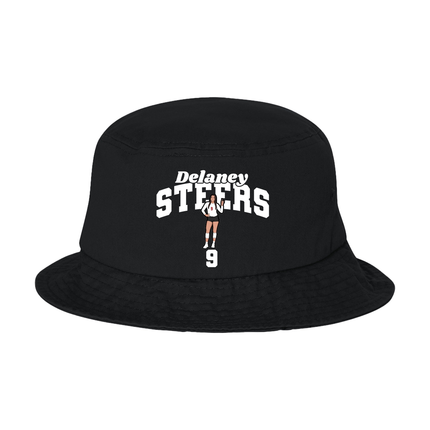 Bucket Cap — Signature Arch in Black