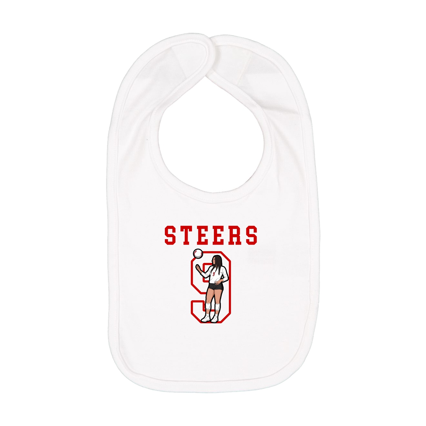 Infant Bib — Shirsey in White