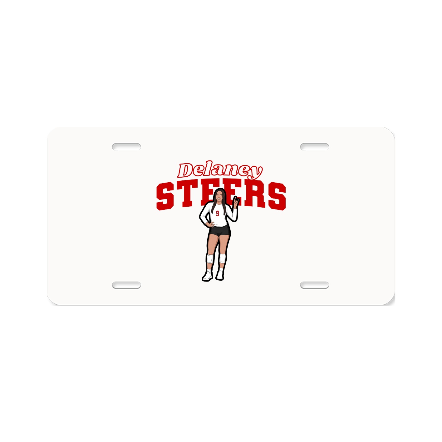 License Plate — Name Arch in Classic