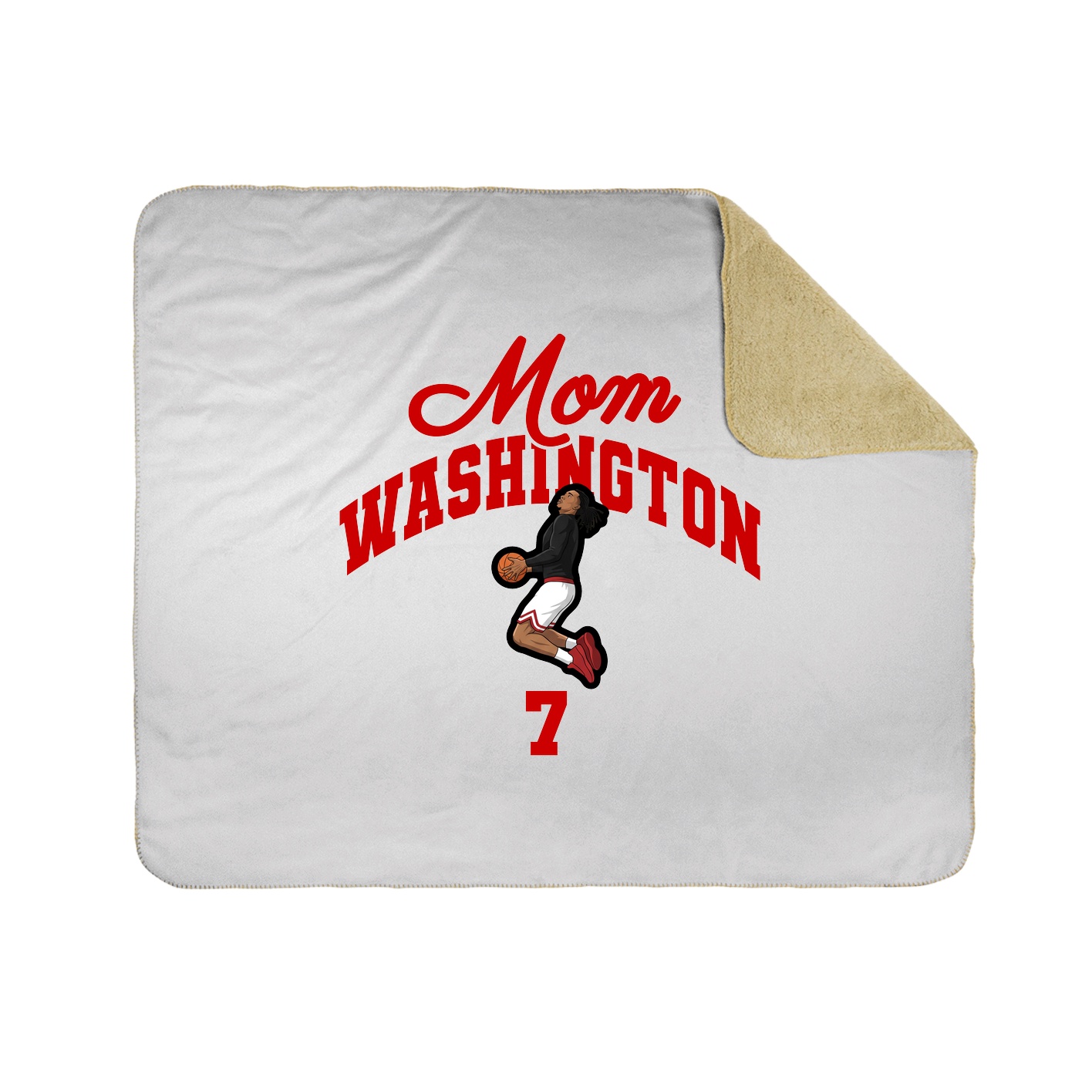 Throw Blanket — Mothers Day Arch in White