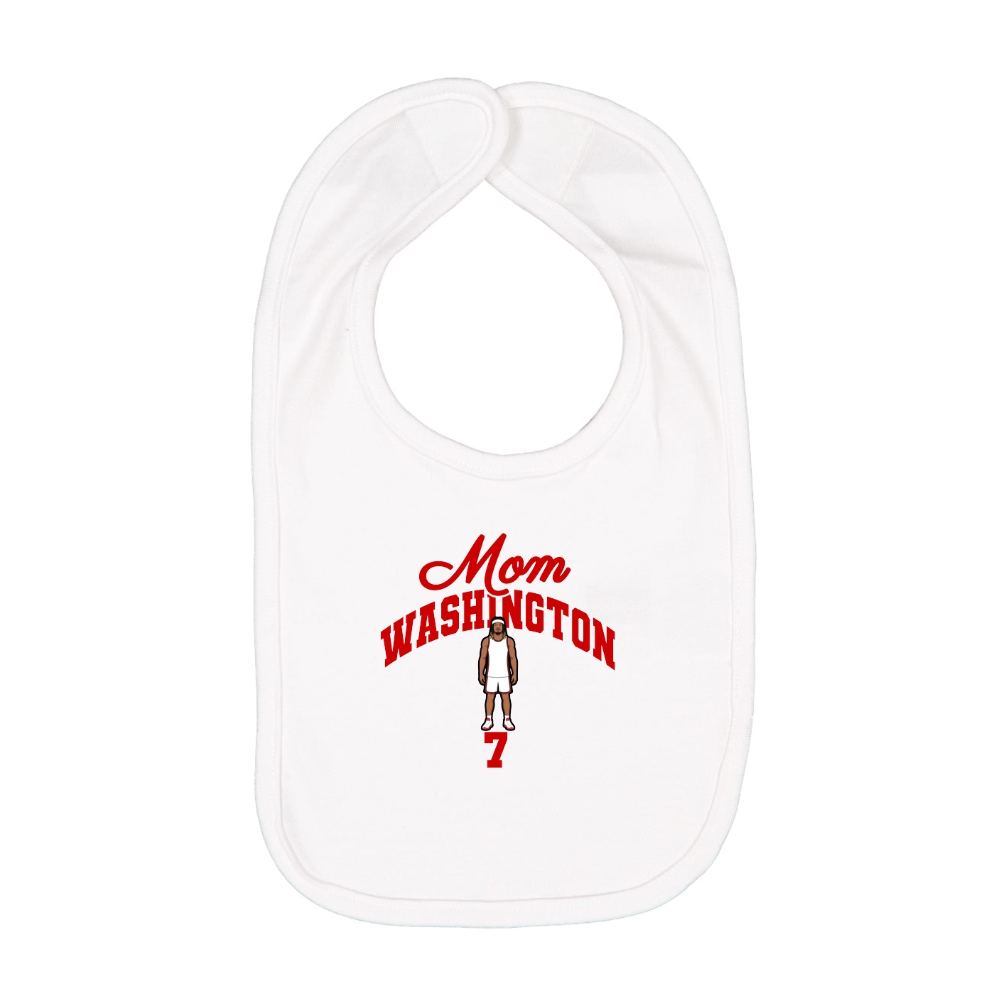 Infant Bib — Mothers Day Arch in White