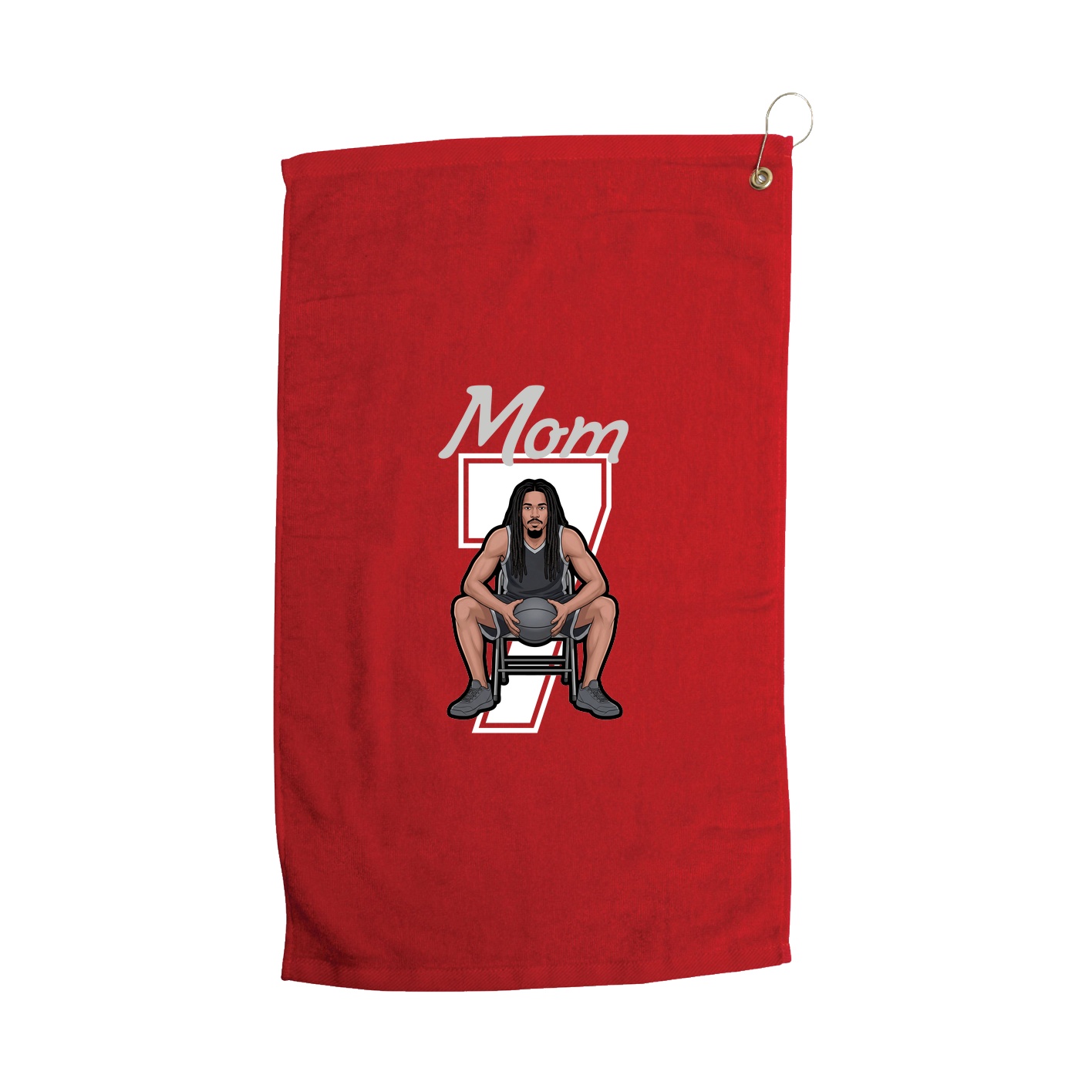 Golf Towel — Mothers Day Shirsey in Red