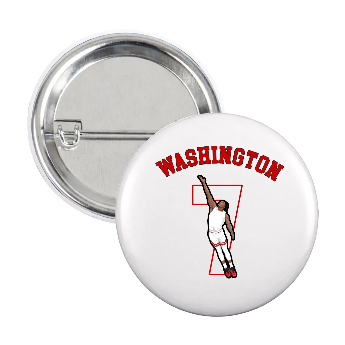 Game Day Button — Shirsey Arch in White