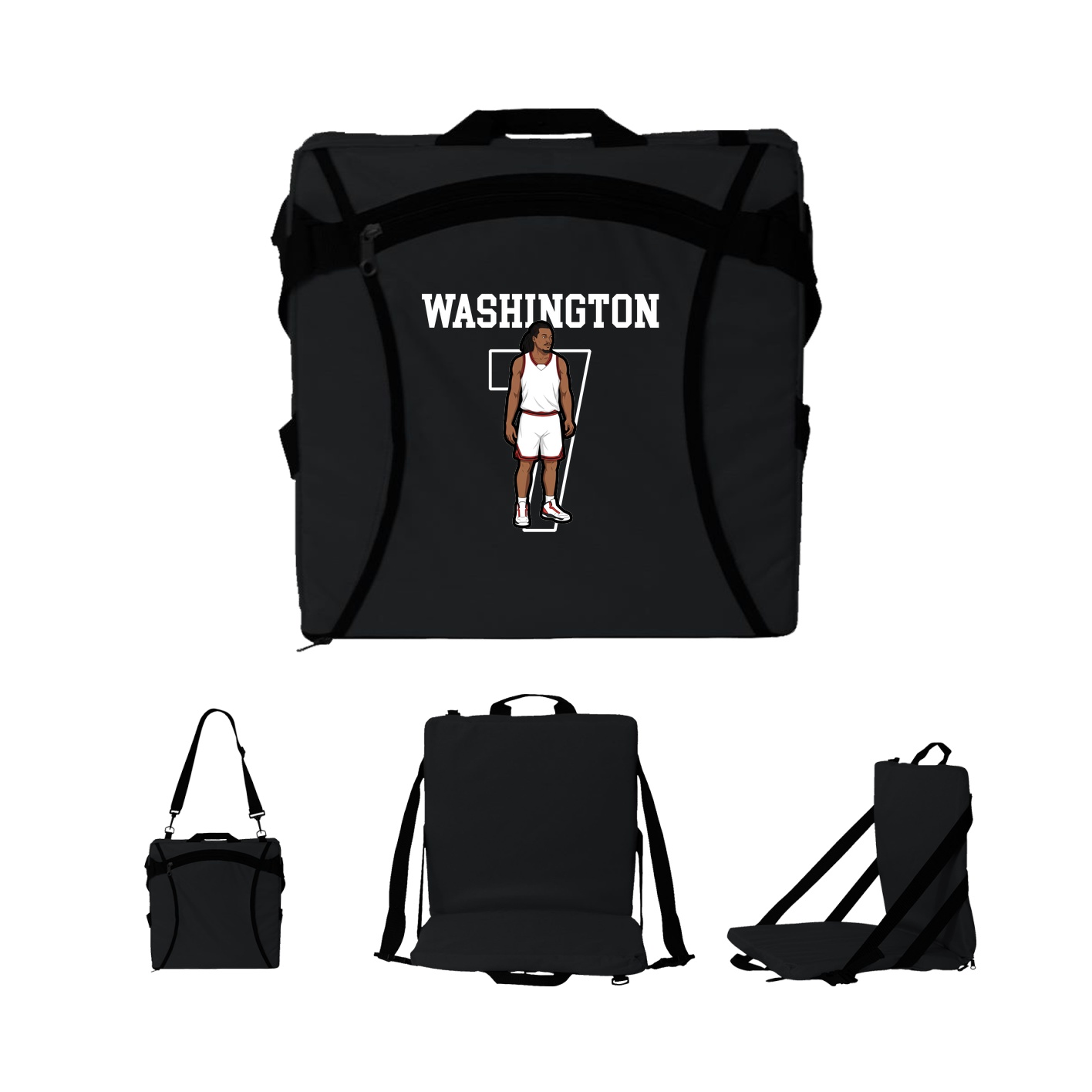 Folding Stadium Seat — Shirsey in Black