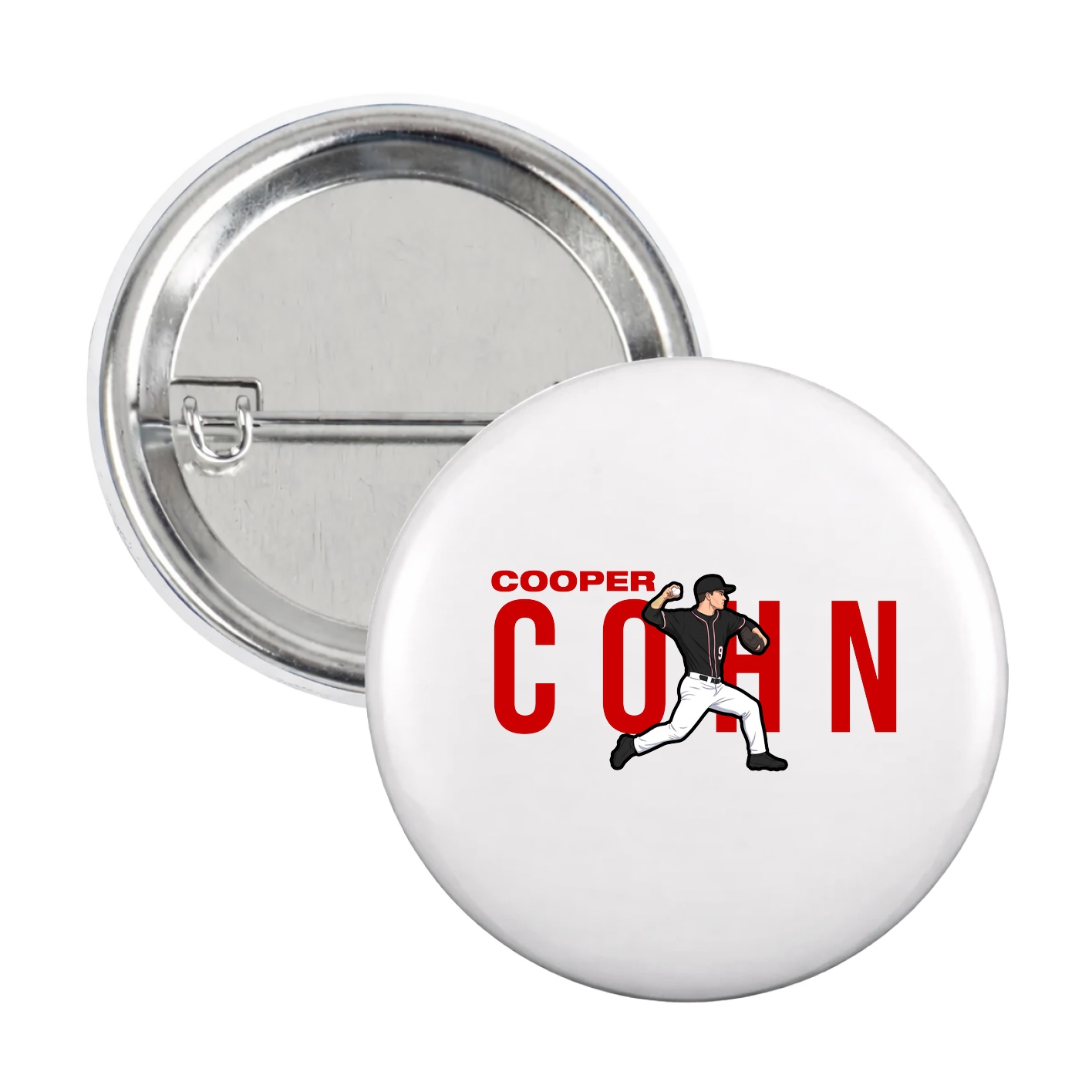 Game Day Button — Player Name in White