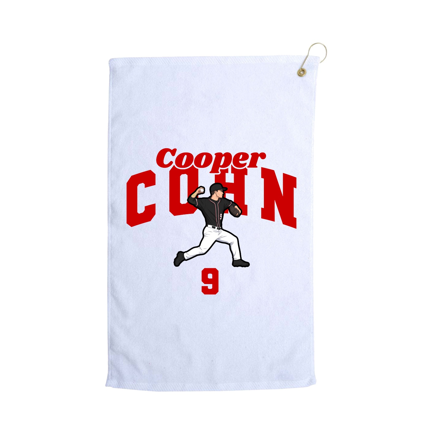 Golf Towel — Signature Arch in White