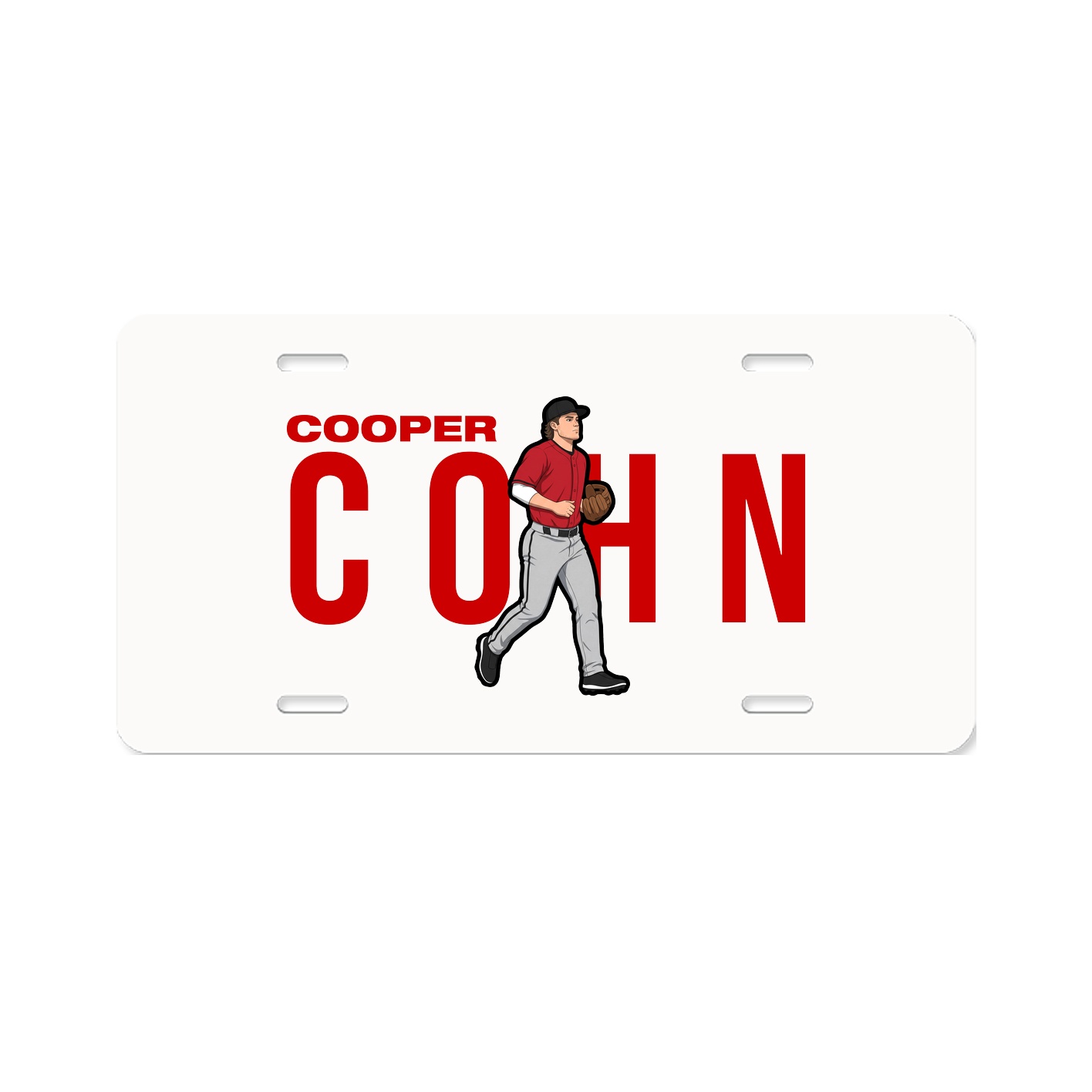 License Plate — Player Name in Classic
