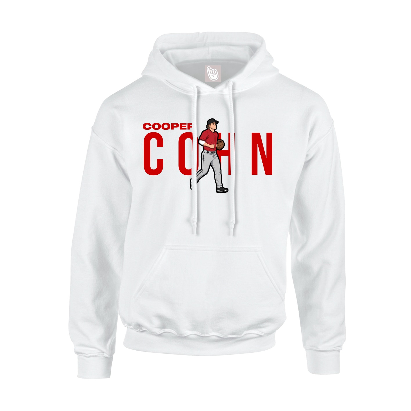 Hoodie — Player Name in White