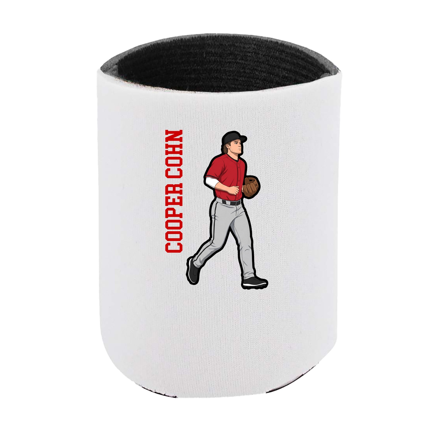 Can Holder — Name Vertical in White