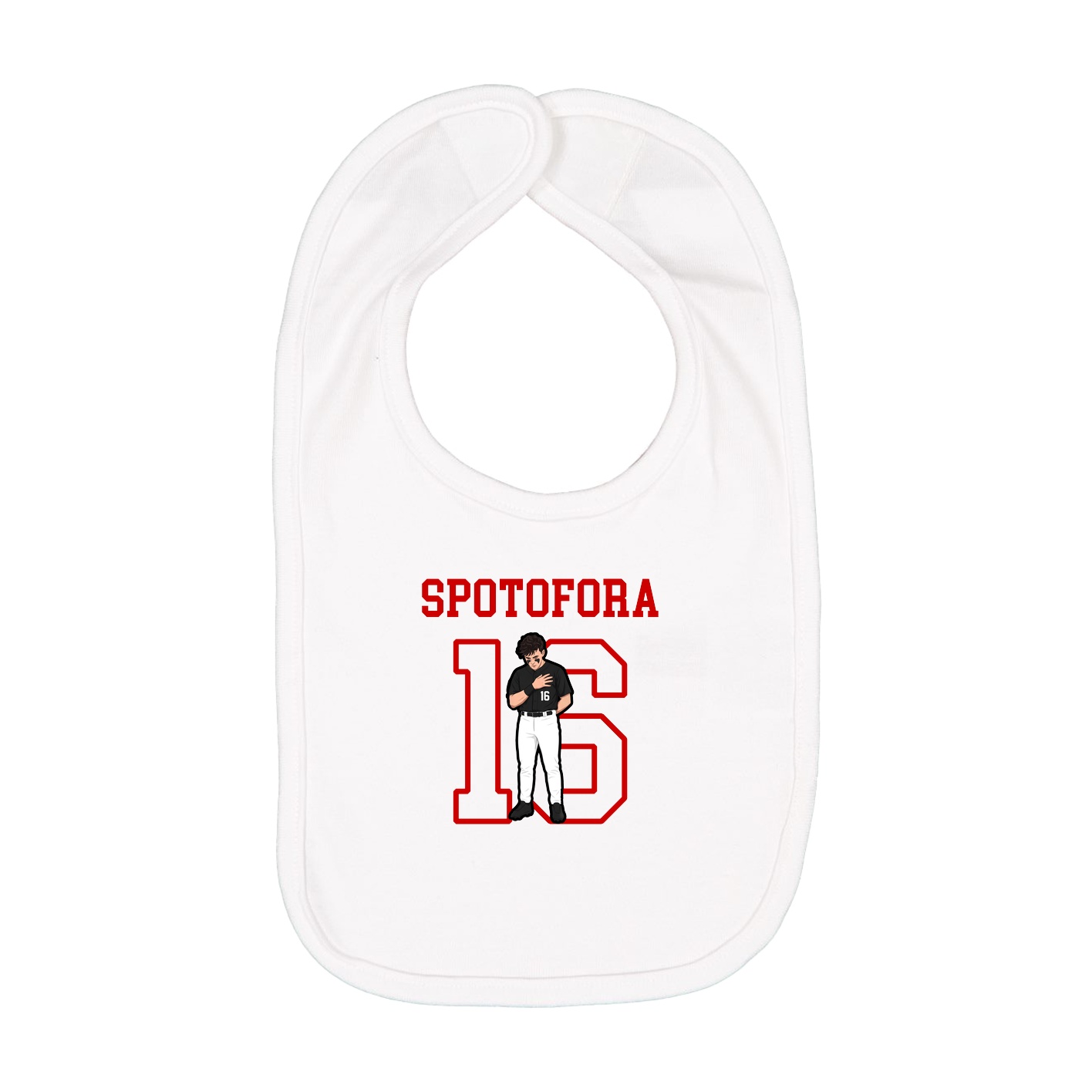 Infant Bib — Shirsey in White
