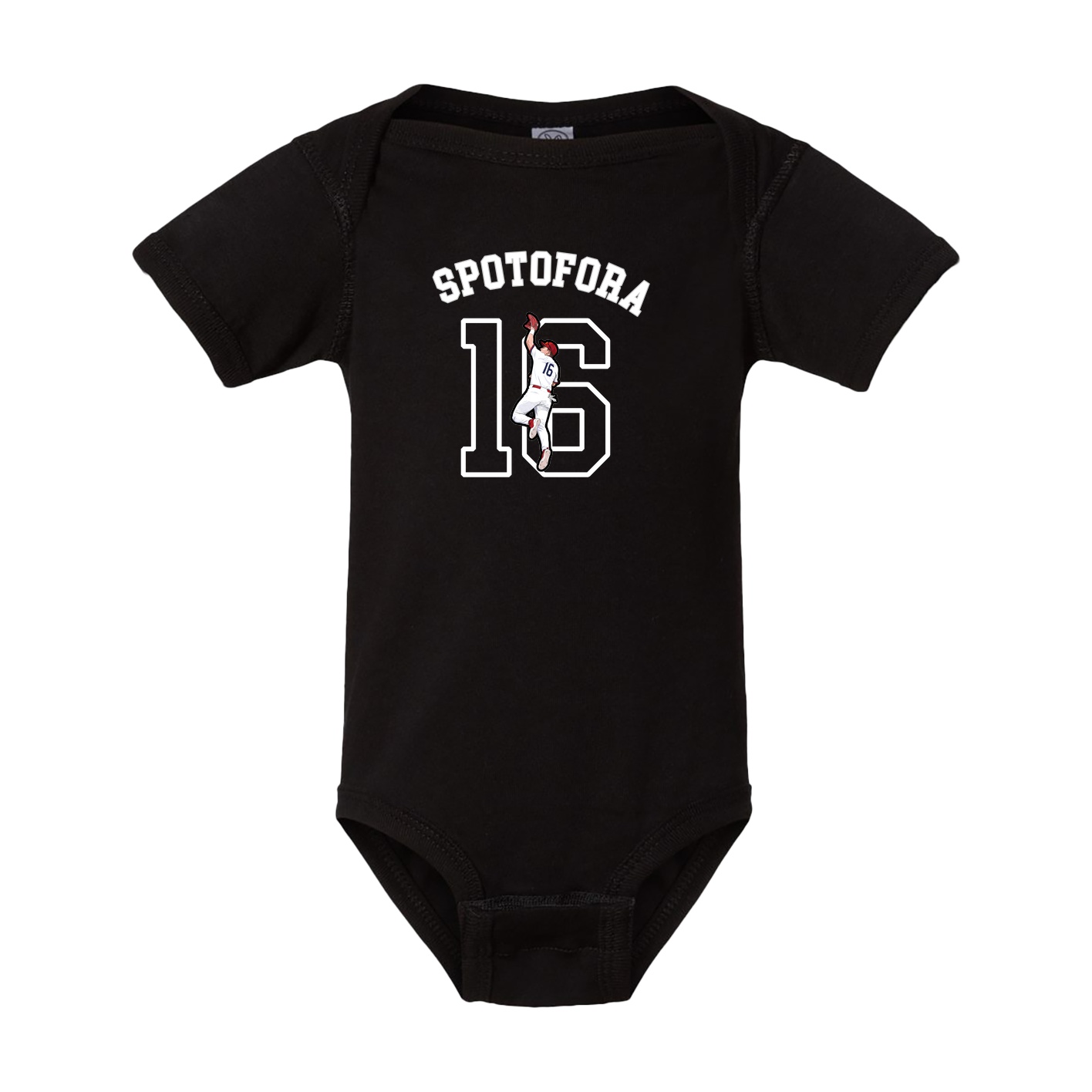 Baby Onesie — Shirsey Arch in Black