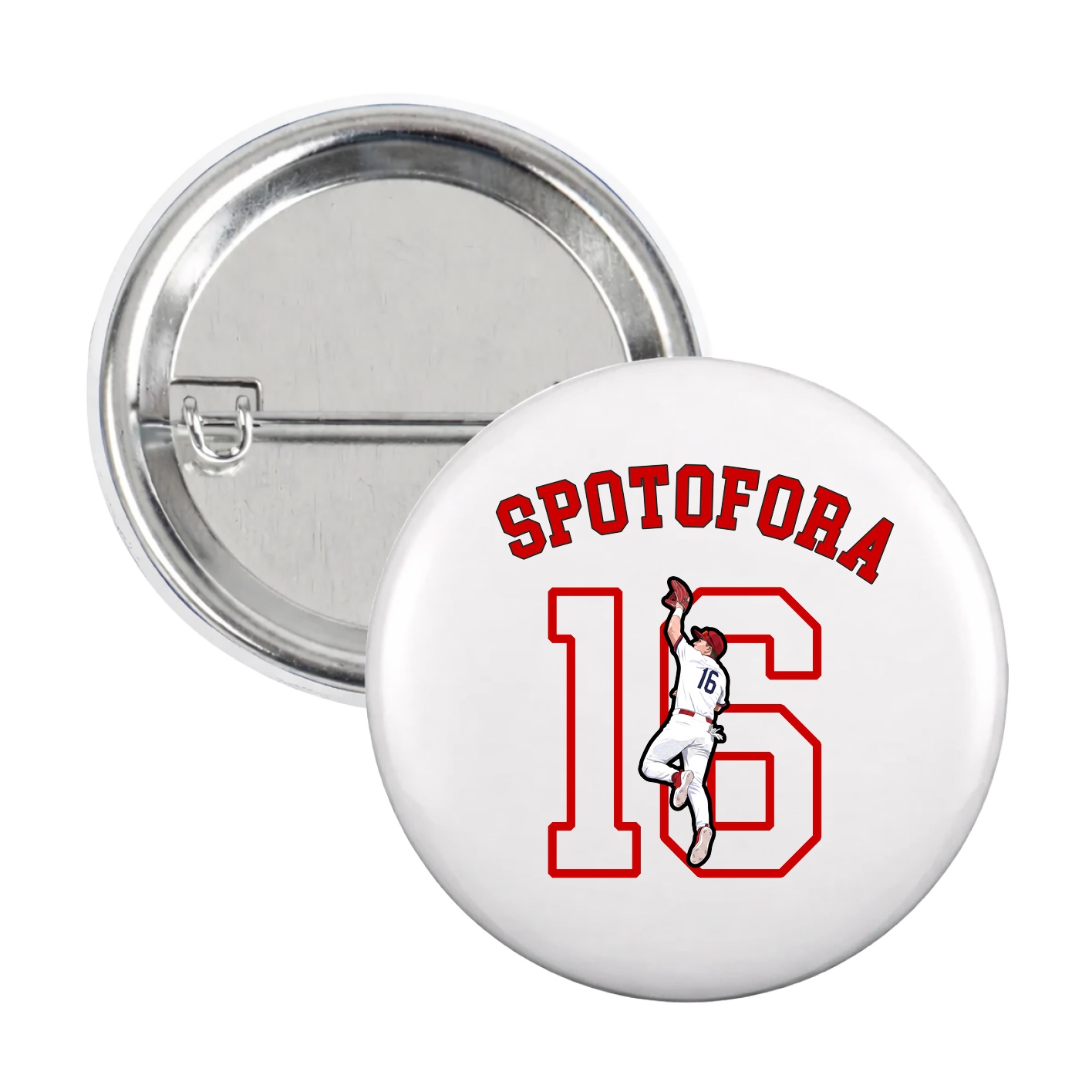 Game Day Button — Shirsey Arch in White