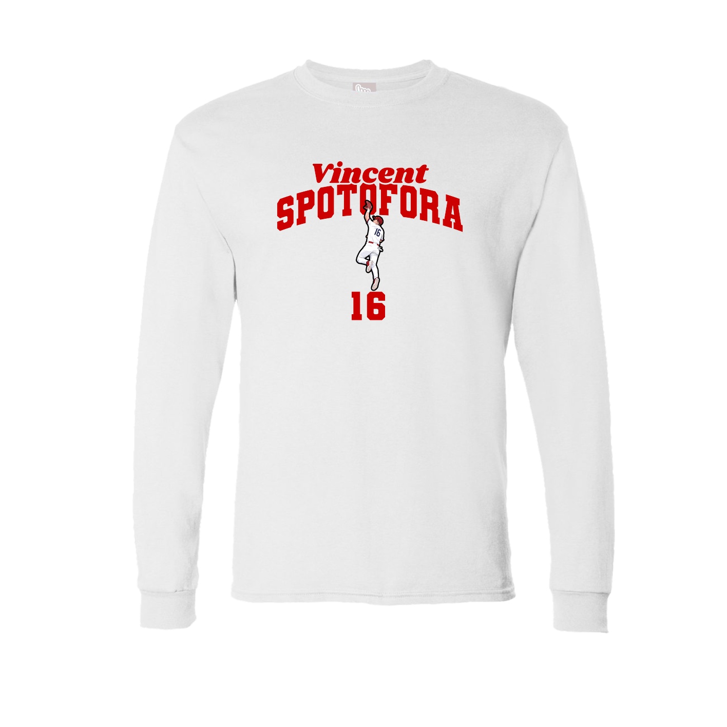 Long Sleeve Tee — Signature Arch in White