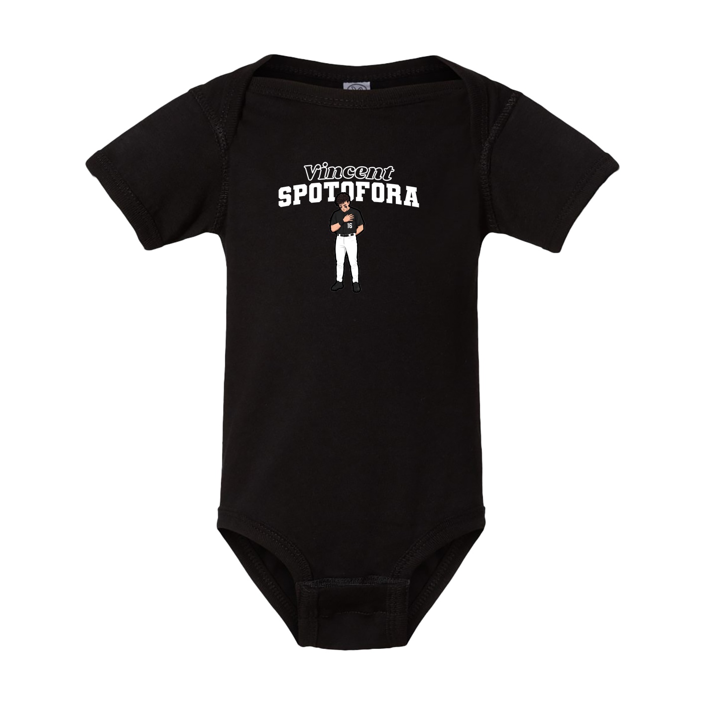 Baby Onesie — Name Arch in Black