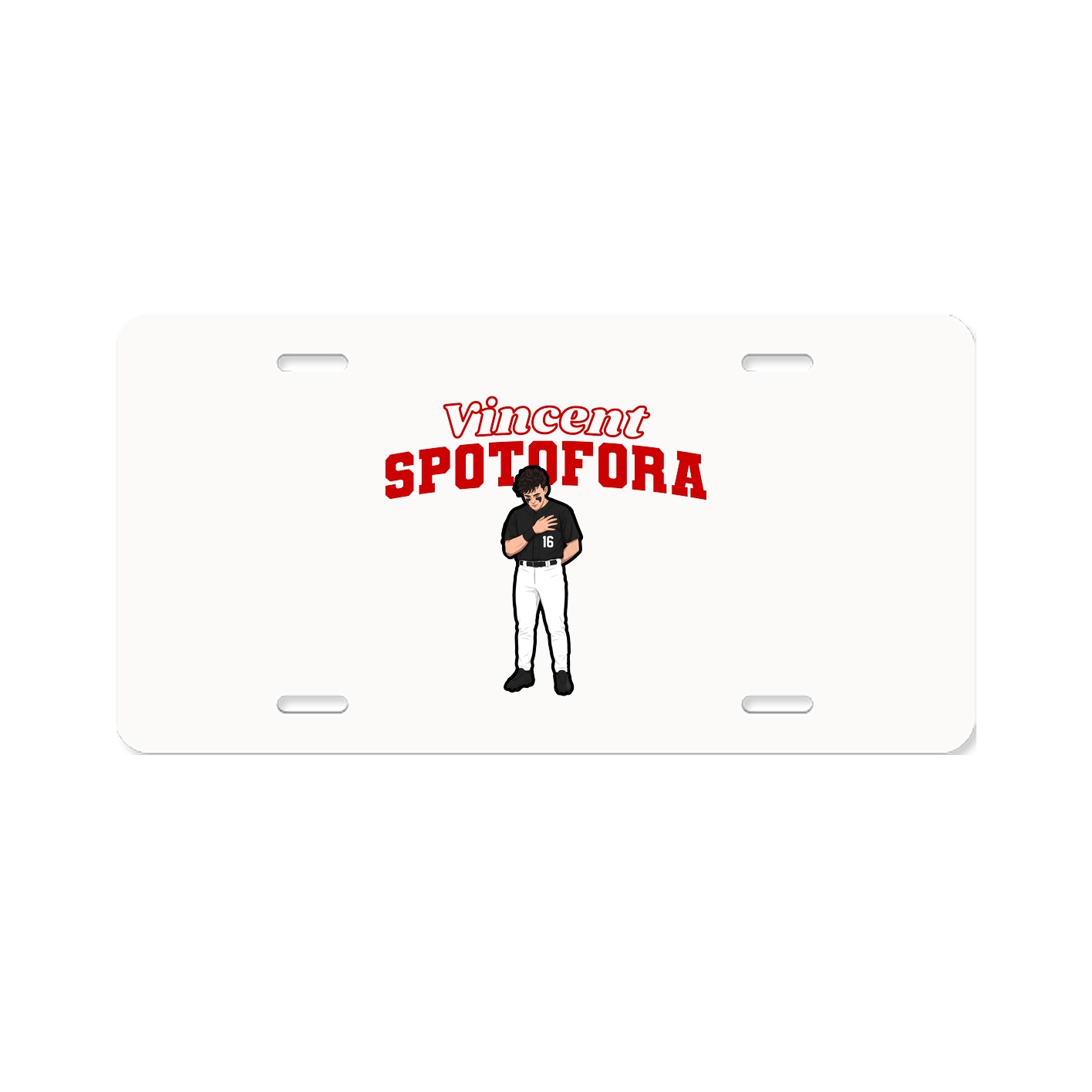 License Plate — Name Arch in Classic